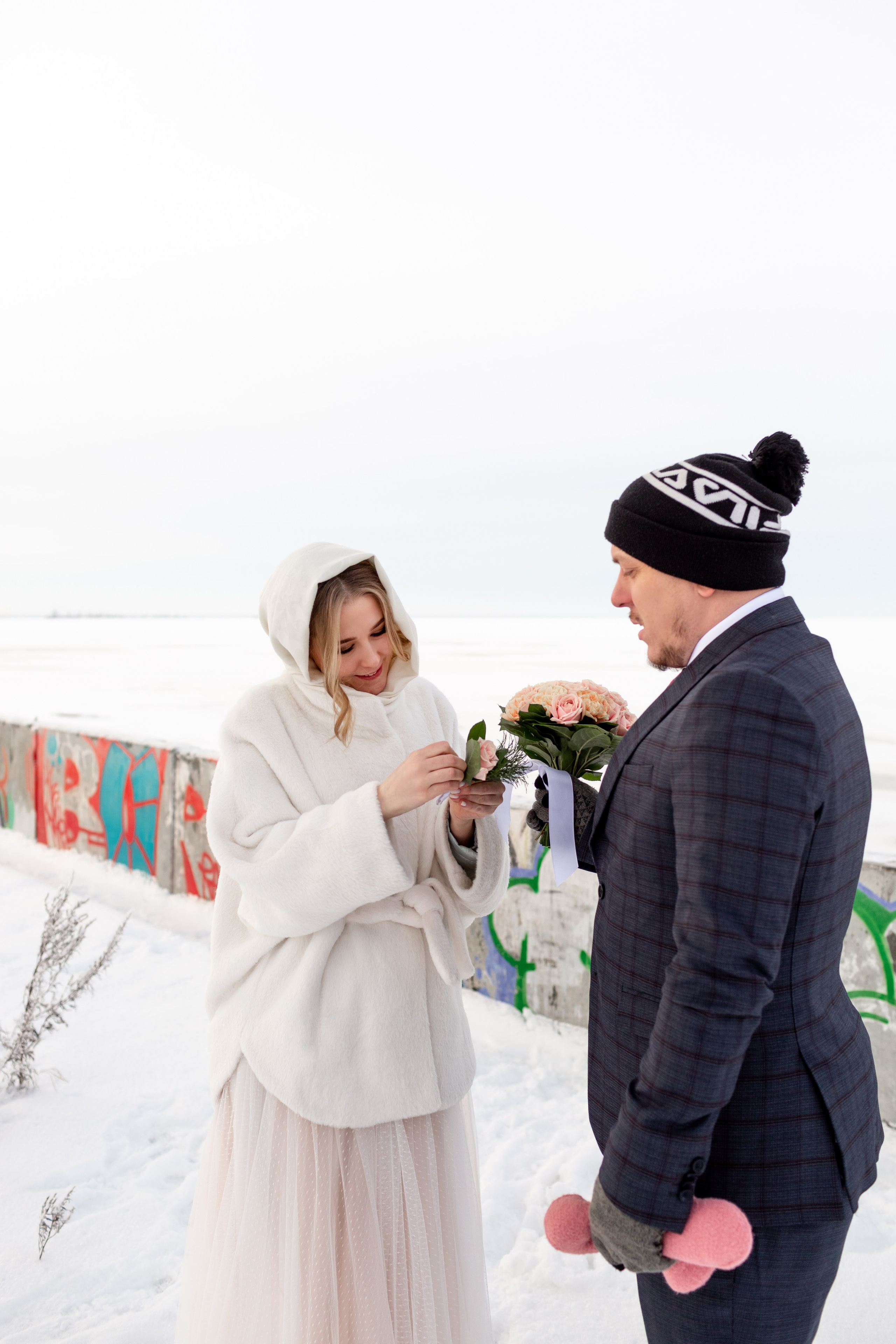 Свадебная фотосессия зимой. Свадебный фотограф Кирилл Белый