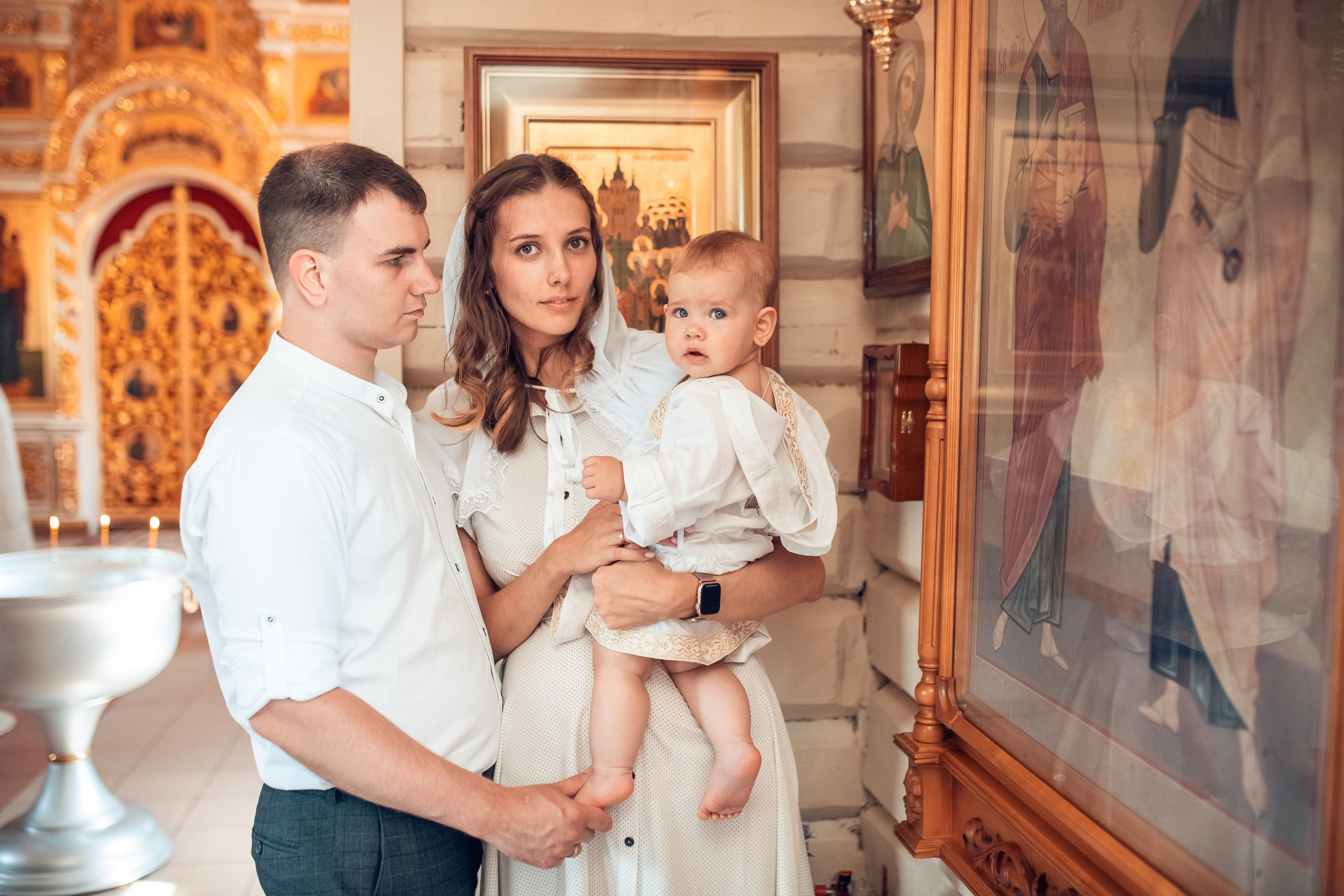 Крещение Василисы. Екатерина Крапивина фотограф церковных Таинств в Нижний Новгороде