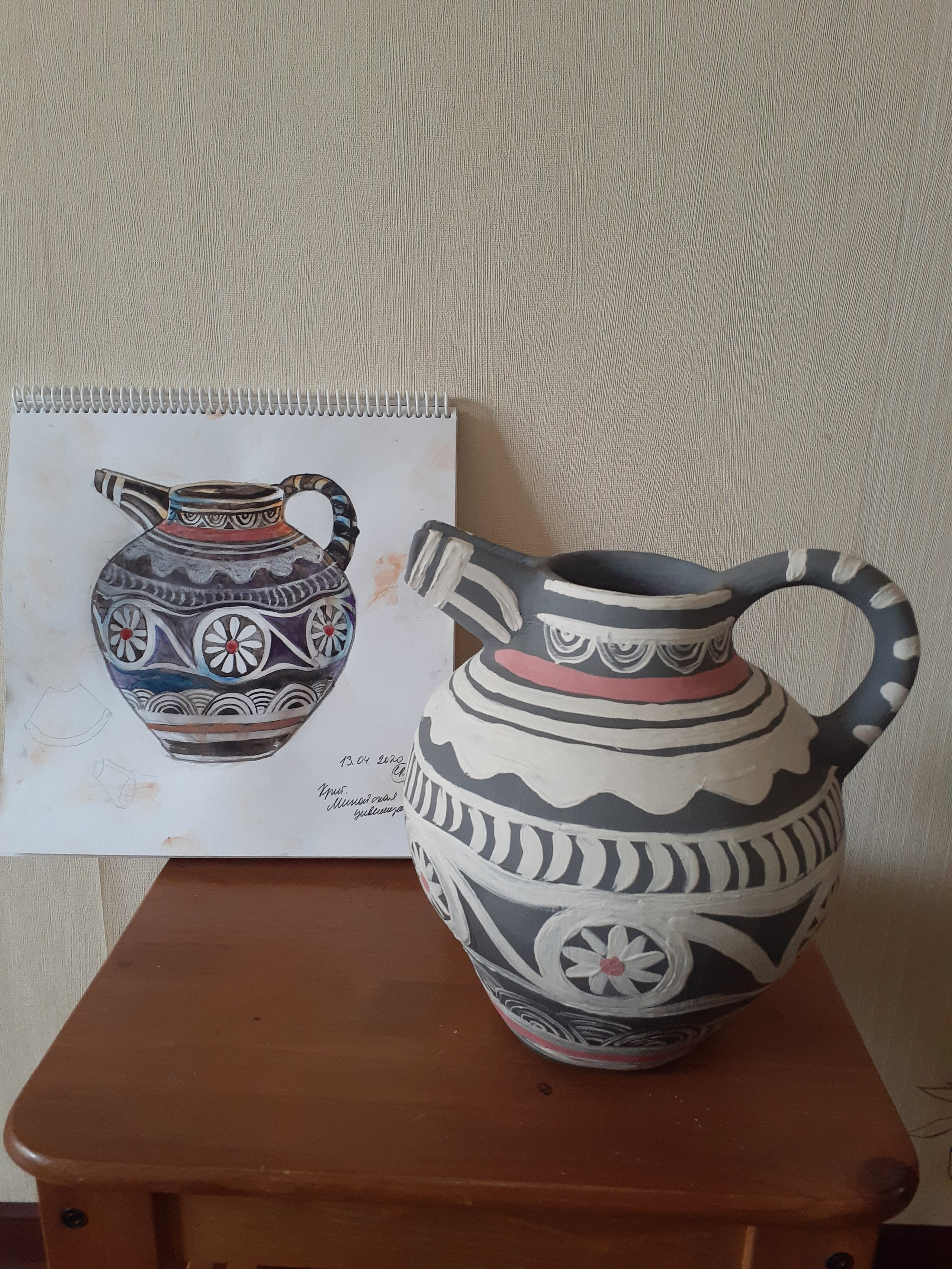 Что остается за кадром, или процесс работы керамиста. Керамика с историей. Елена Рогалёва