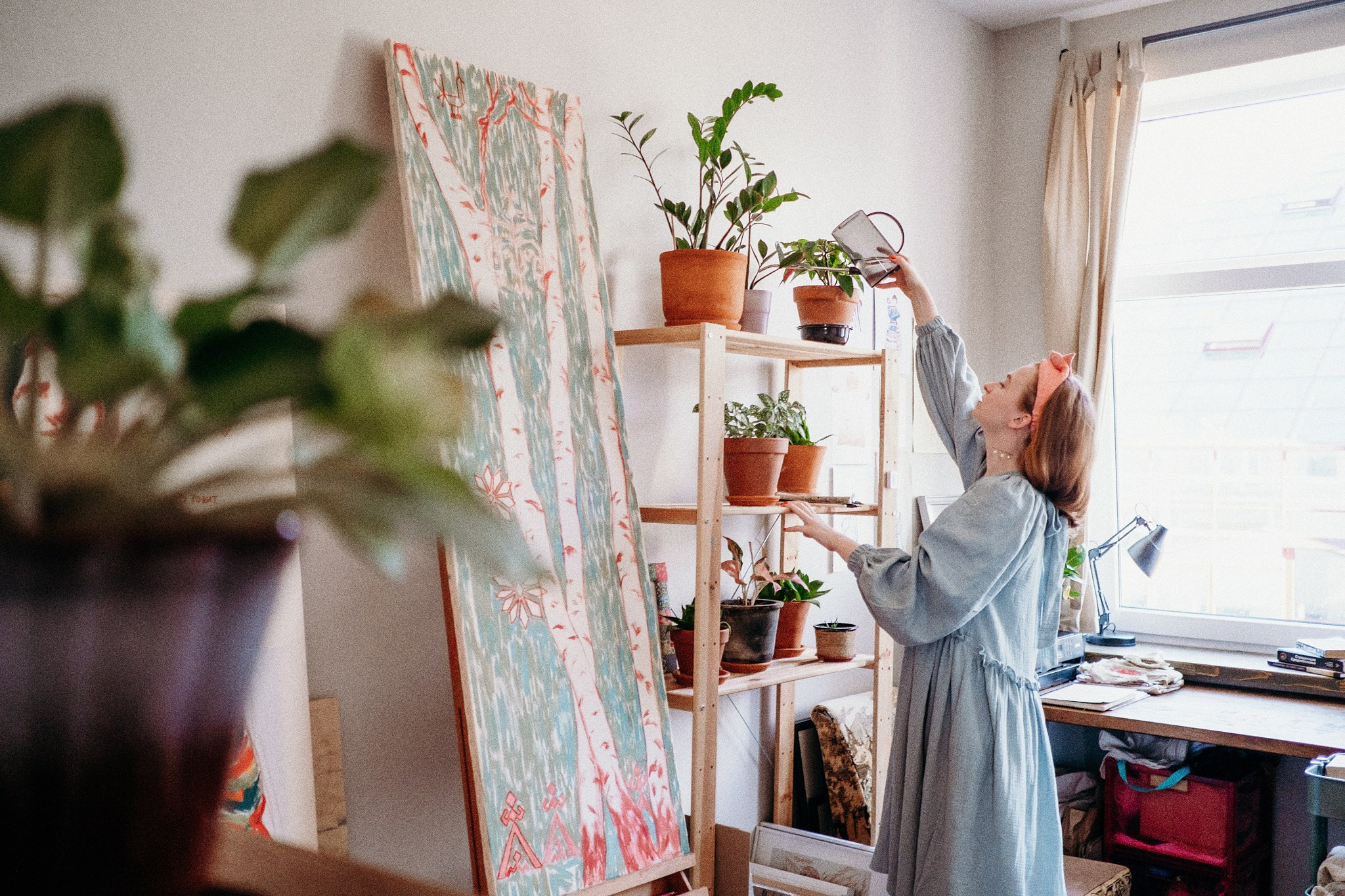 В мастерской у Анны Самойловой. Portrait and reportage photographer