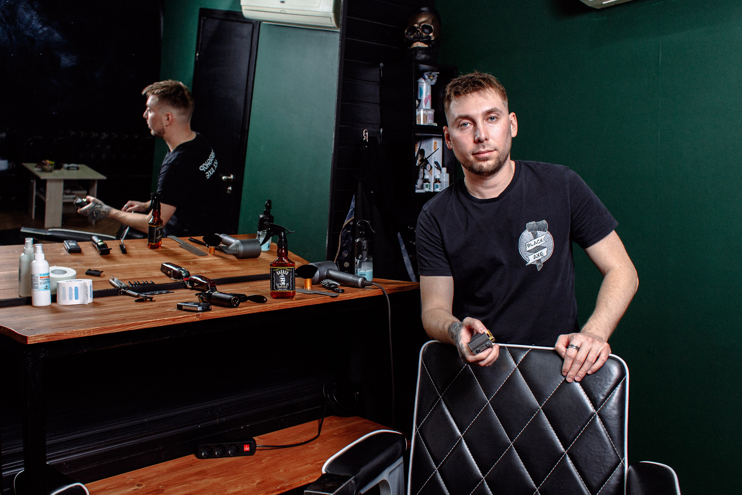 Съёмка барбершопа в Нижнем Новгороде.