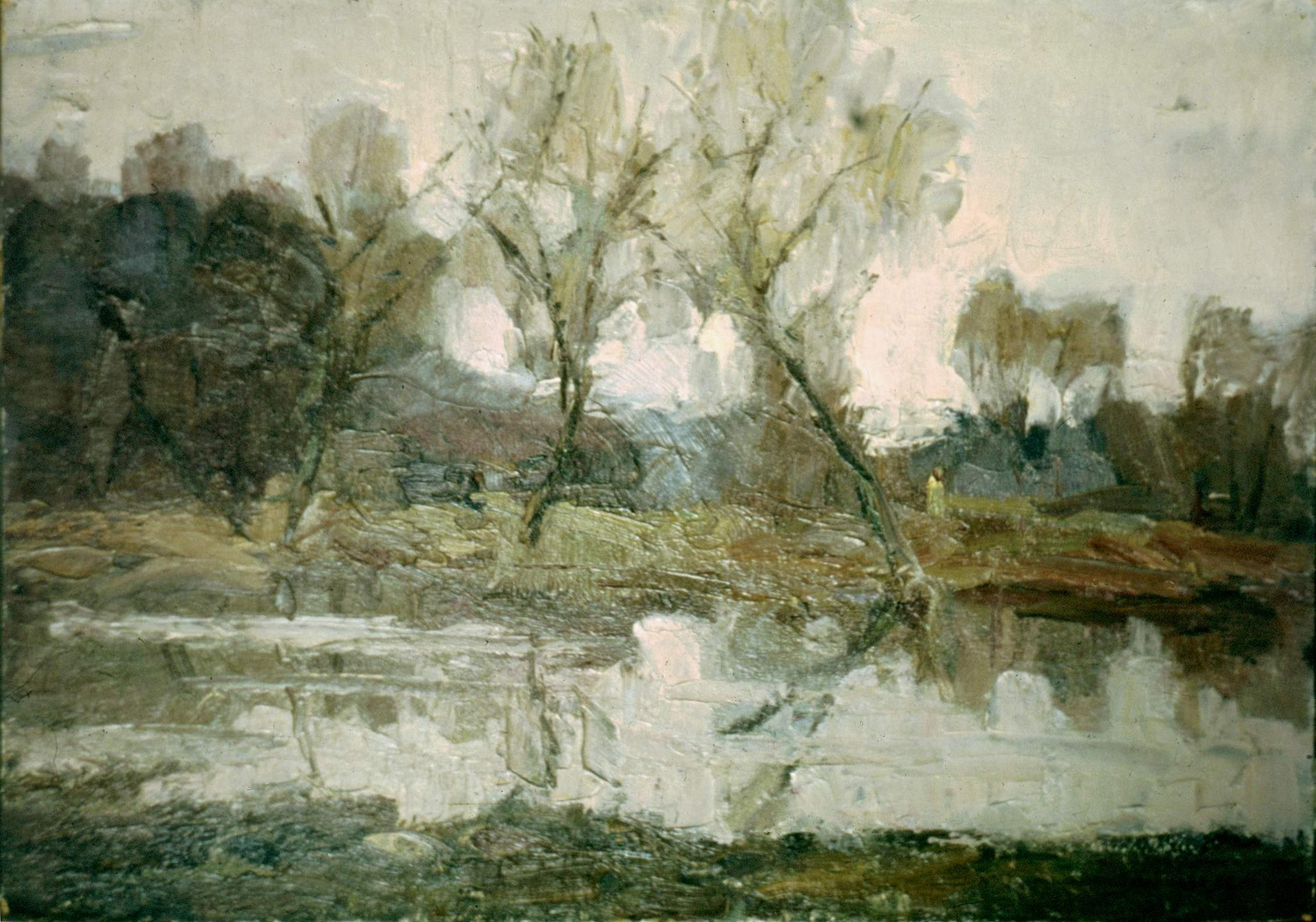 «Вешние воды» 1958 год Собр. Д. Томас. Мадрид. Художник Величко Вадим Семёнович