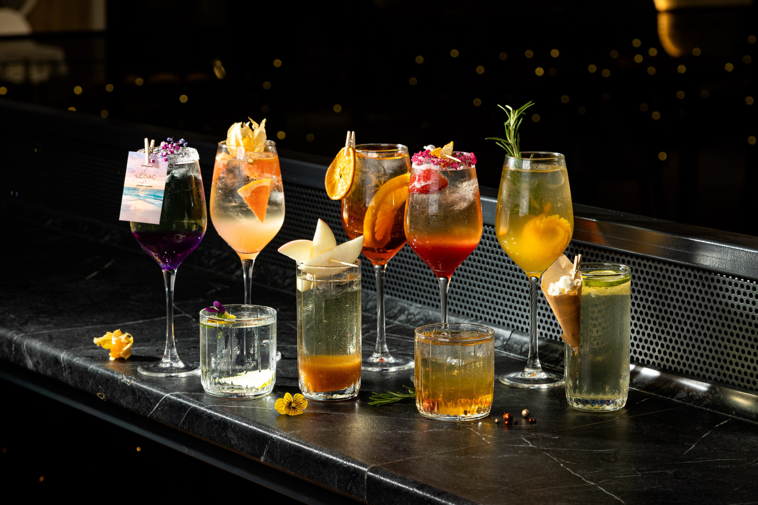 «Абрау Дюрсо», меню для бара. Ольга Панкова предметный и фуд-фотограф в Краснодаре