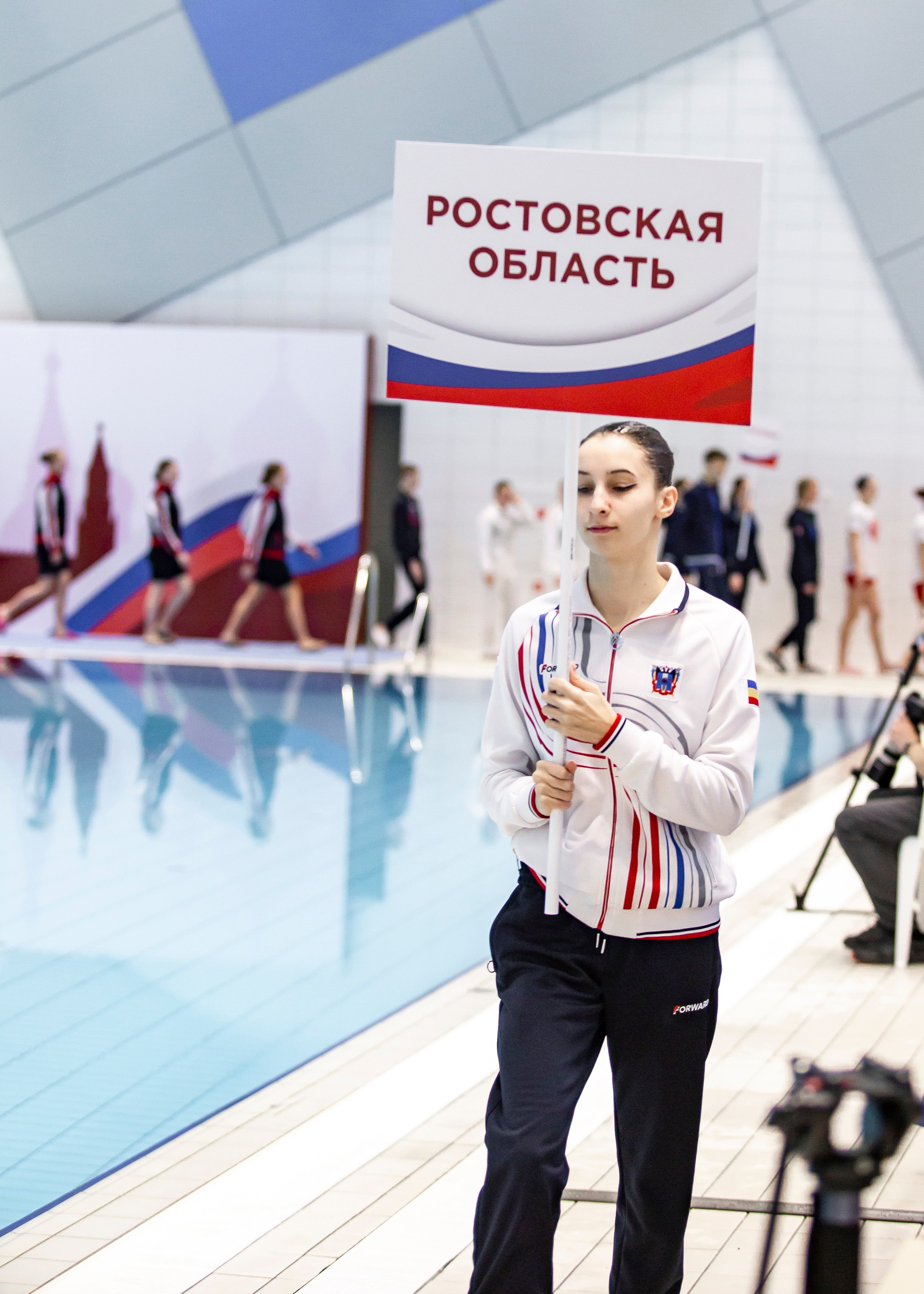 Открытие Первенства России по синхронному плаванию среди юниоров и юнирок. Репортажный фотограф в Москве