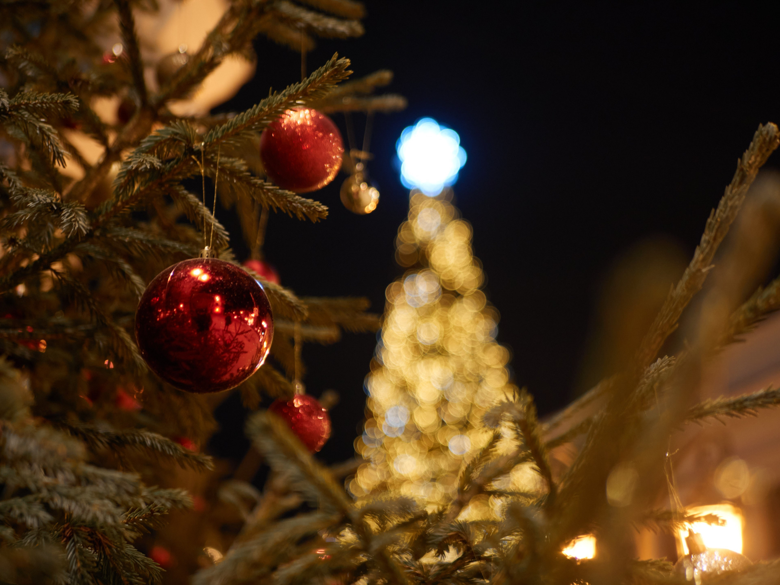 Сказочная зимняя сцена на улице Ленинградской с праздничным декором и снежным убранством.