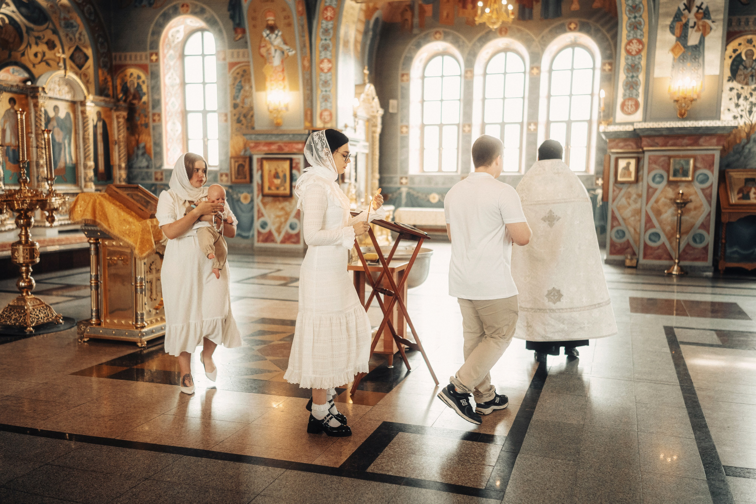 Крещение в храме Всецарица. Свадебный и репортажный фотограф в Воронеже Роман Янко