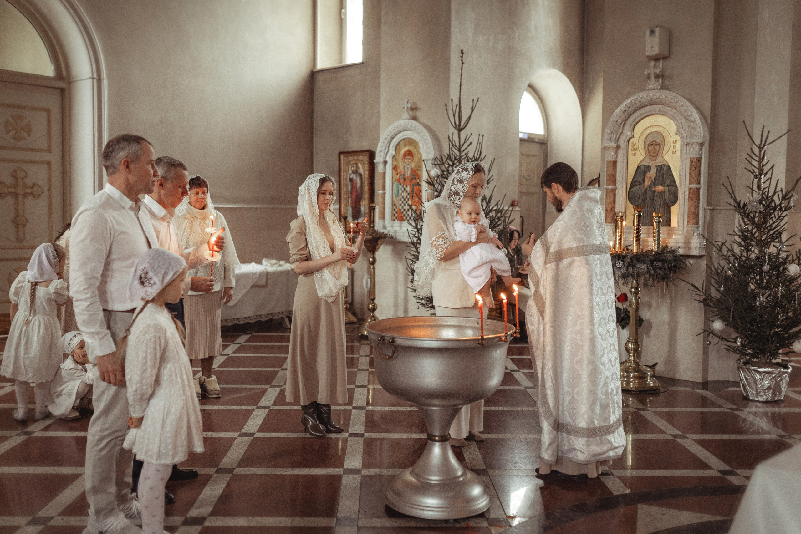 Таинство Крещение Ксении. Храм Александра Невского. Славянск н/К. Фотограф на Крещение и Венчание Краснодарский край — Гранкина Юлия