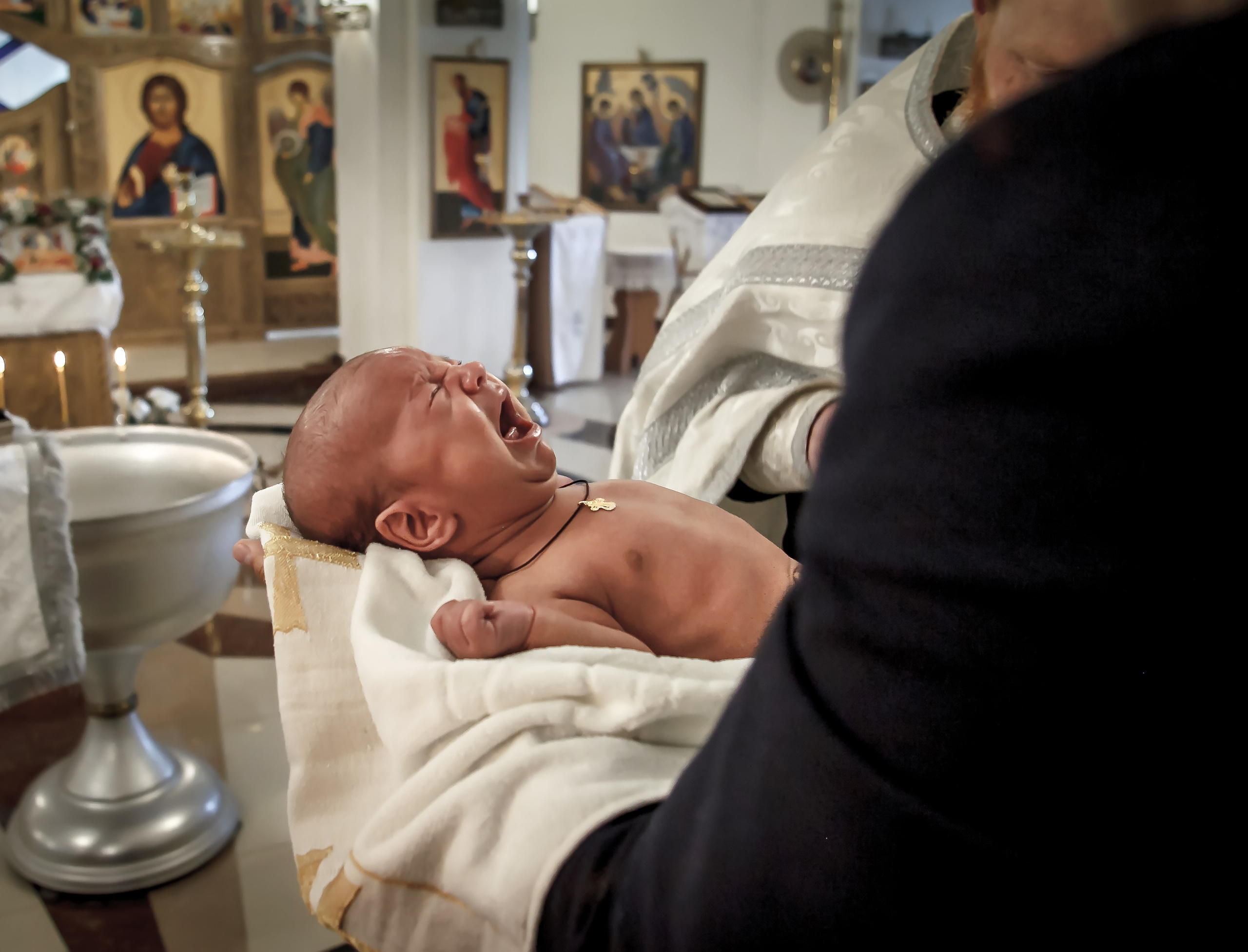 Крещение в Морском храме (август 2018). Репортажная съемка в Москве и области. Анималистика