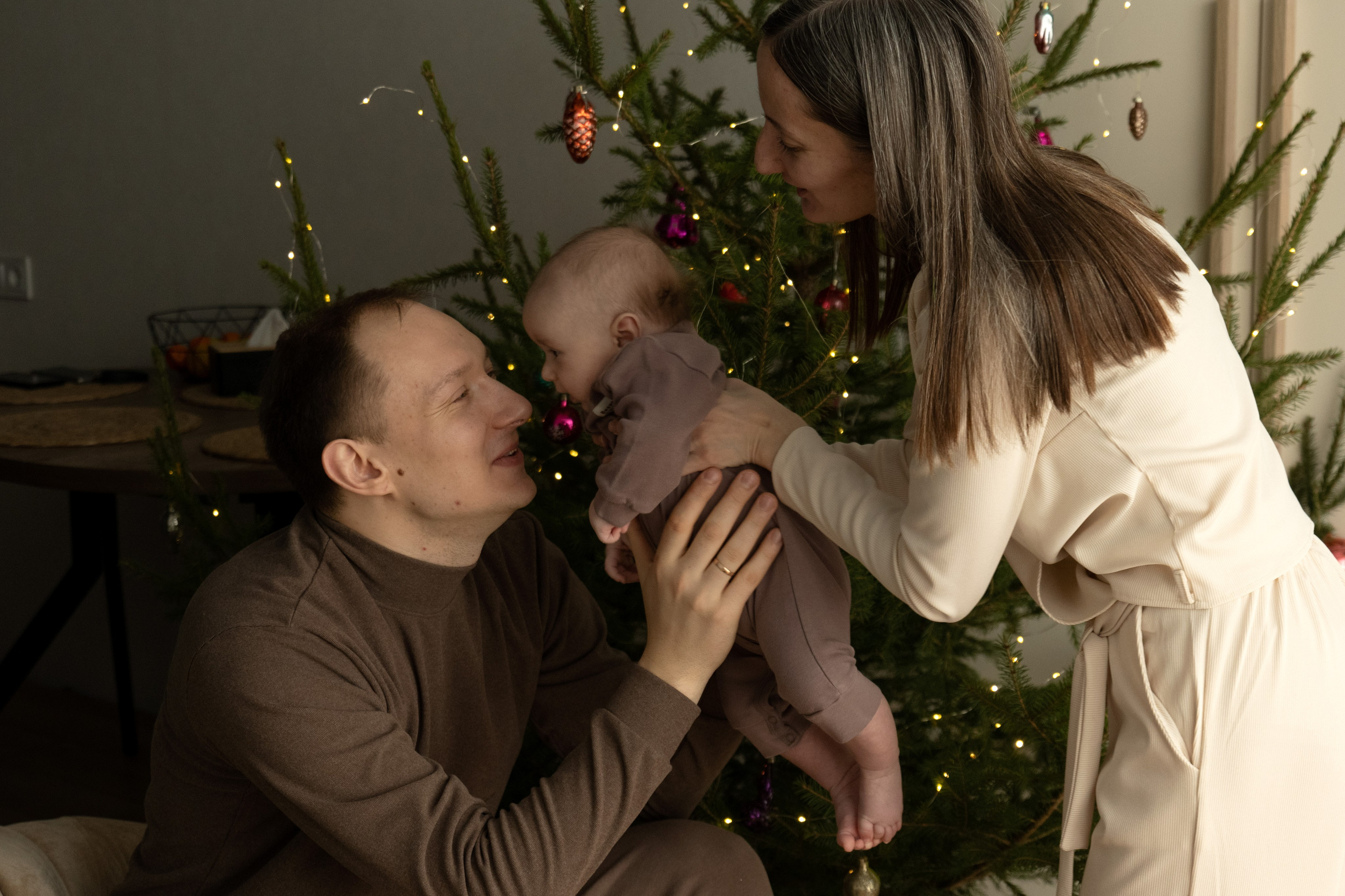 Домашняя новогодняя фотосессия с малышом. Фотограф видеограф Ольга Василевская