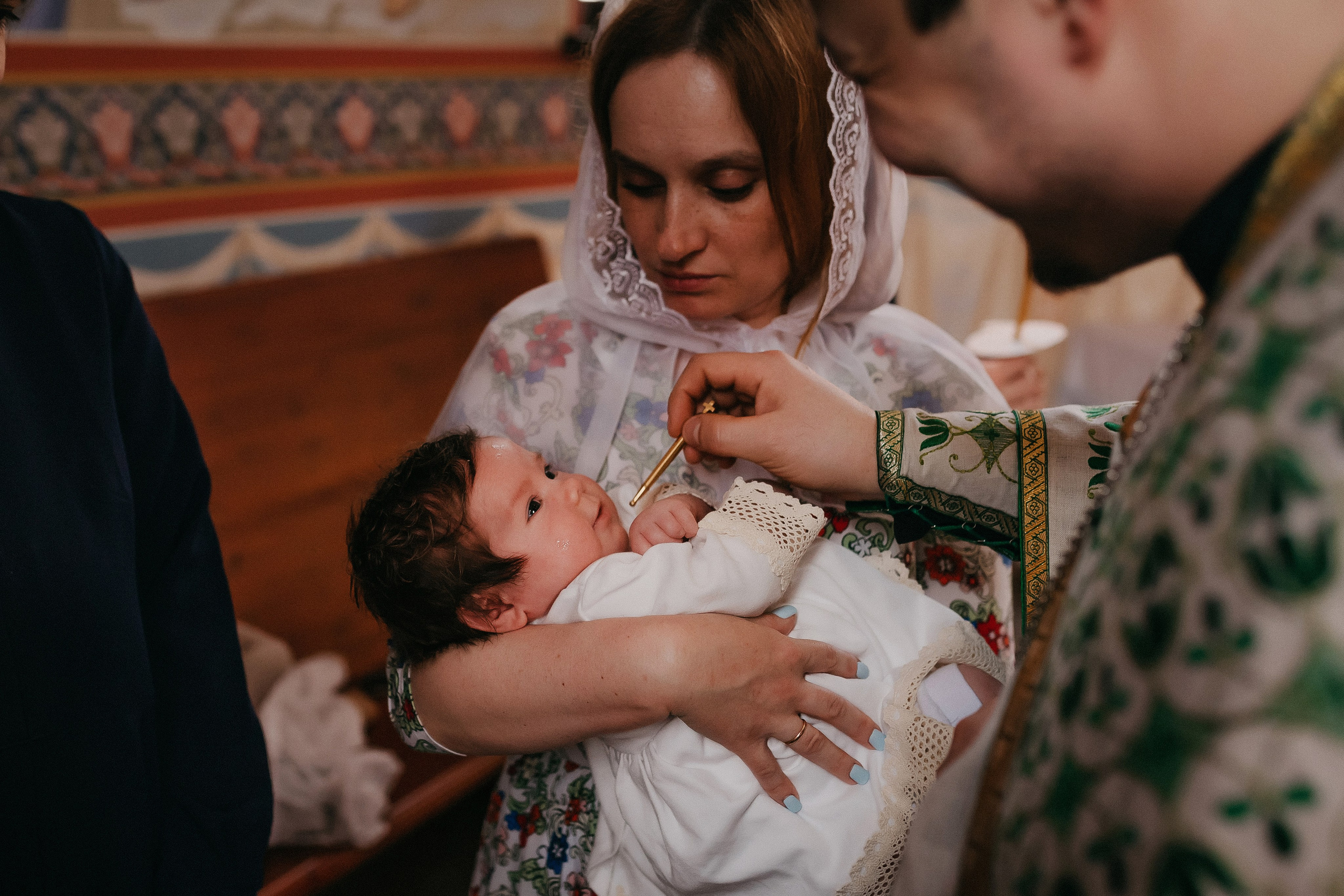 Крещение Арины. Храм Георгия Победоносца. Семейный фотограф в Сургуте