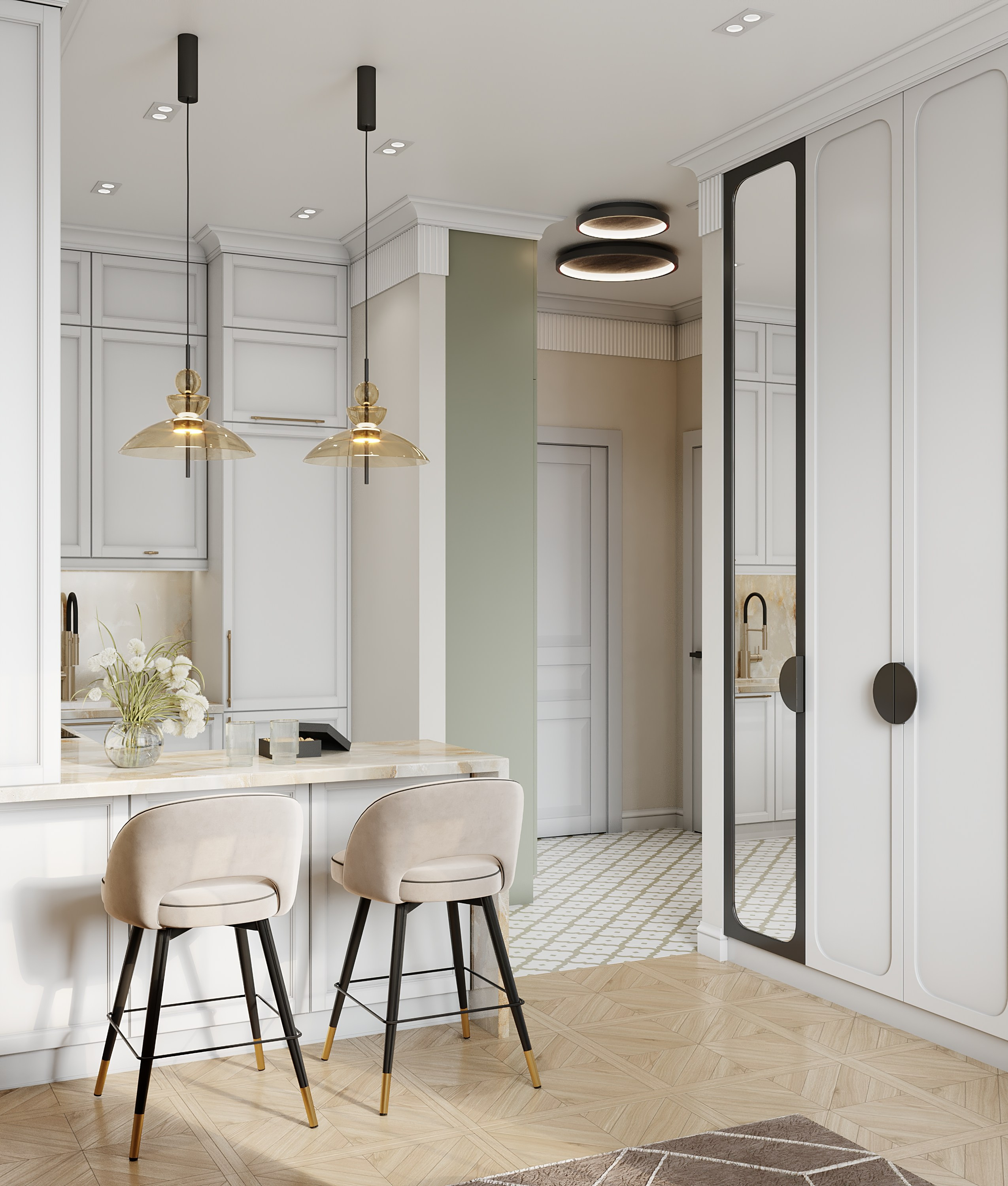 Москва, Фестивальная. Modern Muf студия дизайна интерьера