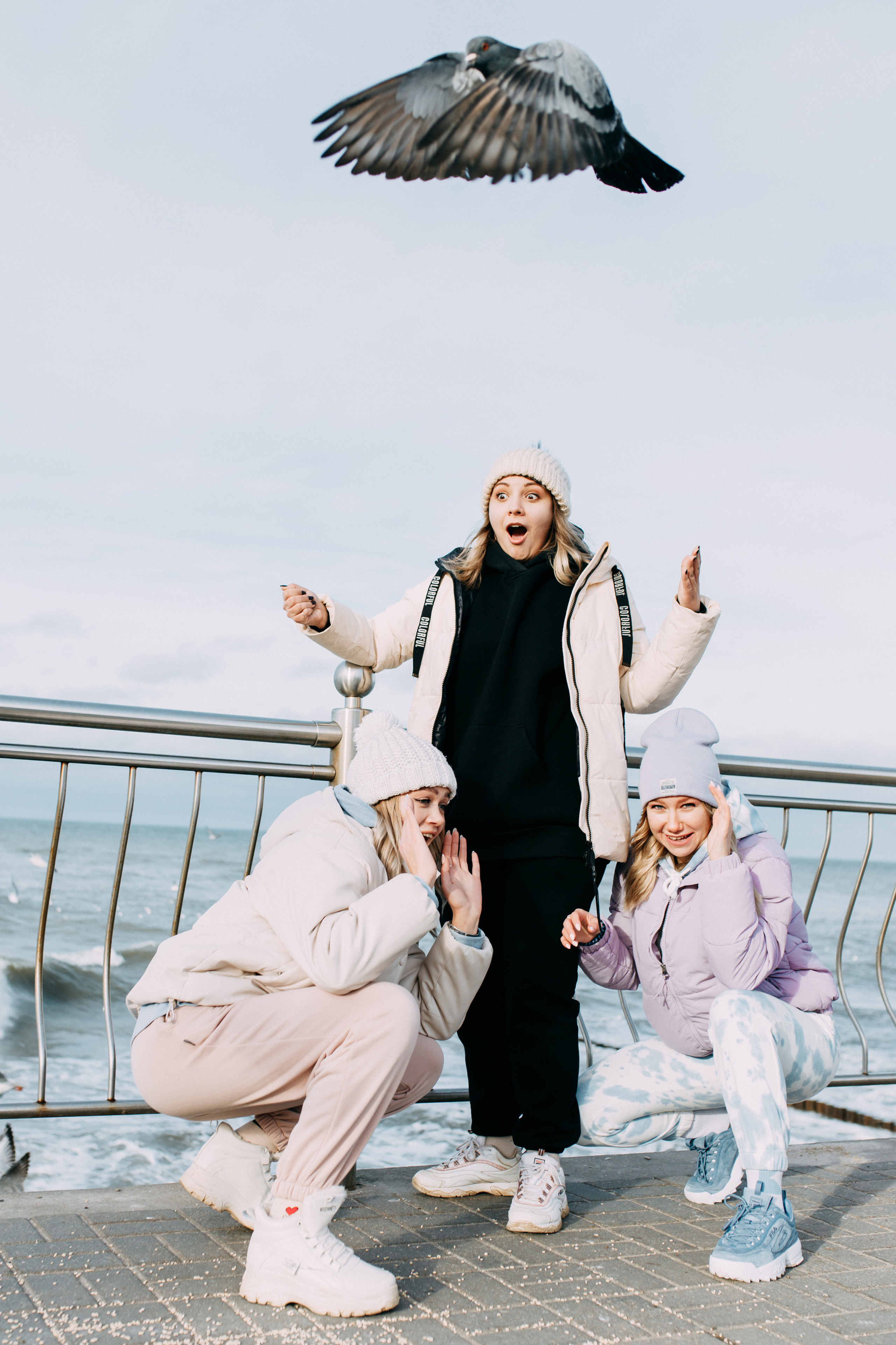 Подружки в Зеленоградске • Зима 2022. Фотограф в Калининграде Екатерина Осинцева