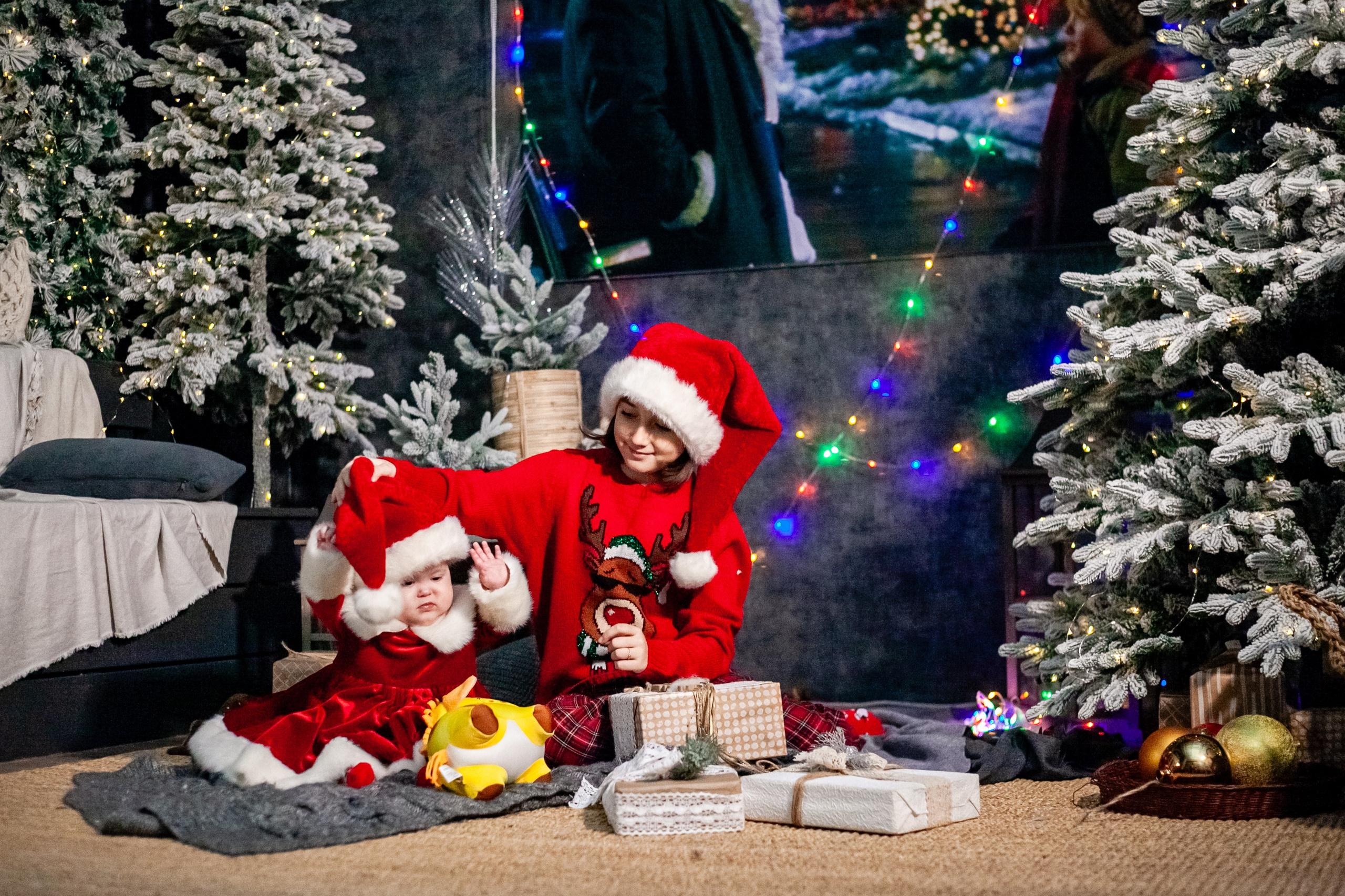 Ульяна и ее семья новый год 2024. Свадебный и семейный фотограф в Армавире