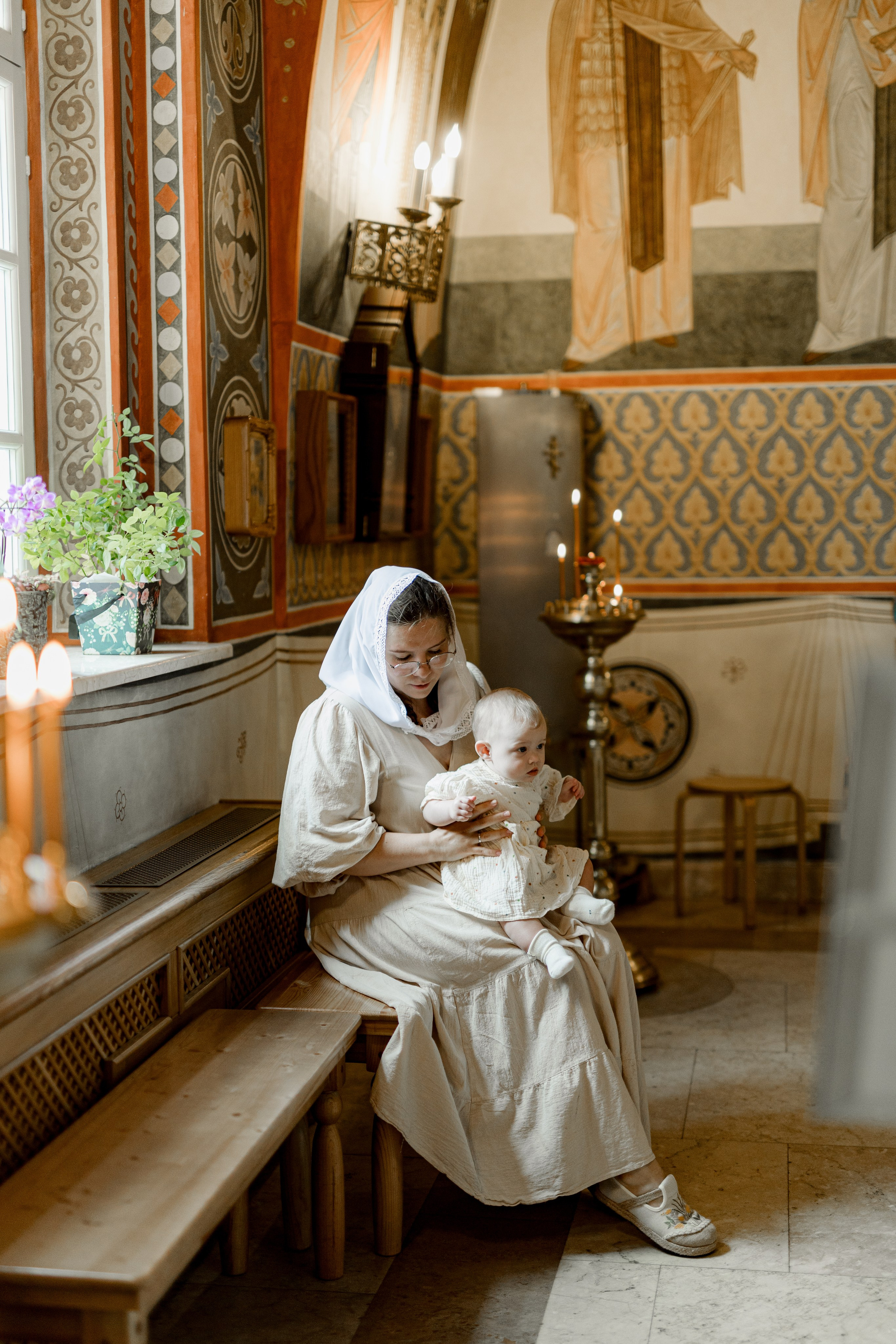 Таинство Крещения Веры. Фотограф новорождённых Newborn Москва