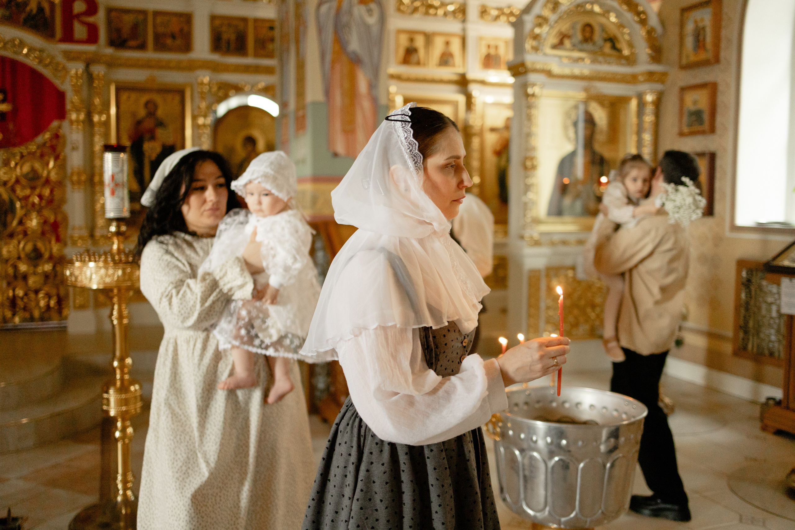 Таинство Крещения Мишель. Фотограф новорождённых Newborn Москва
