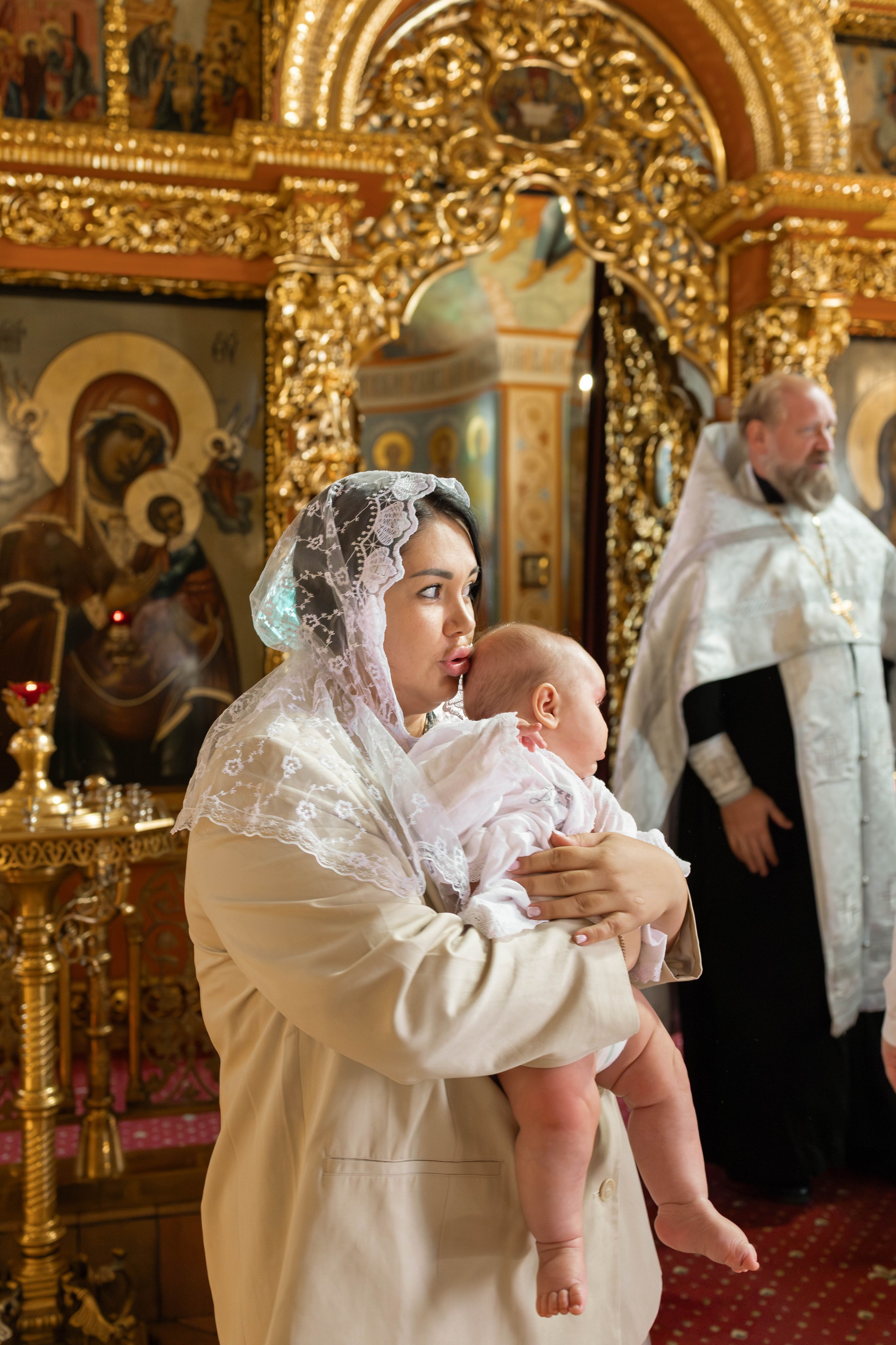Таинство Крещения Евгения. Фотограф новорождённых Newborn Москва