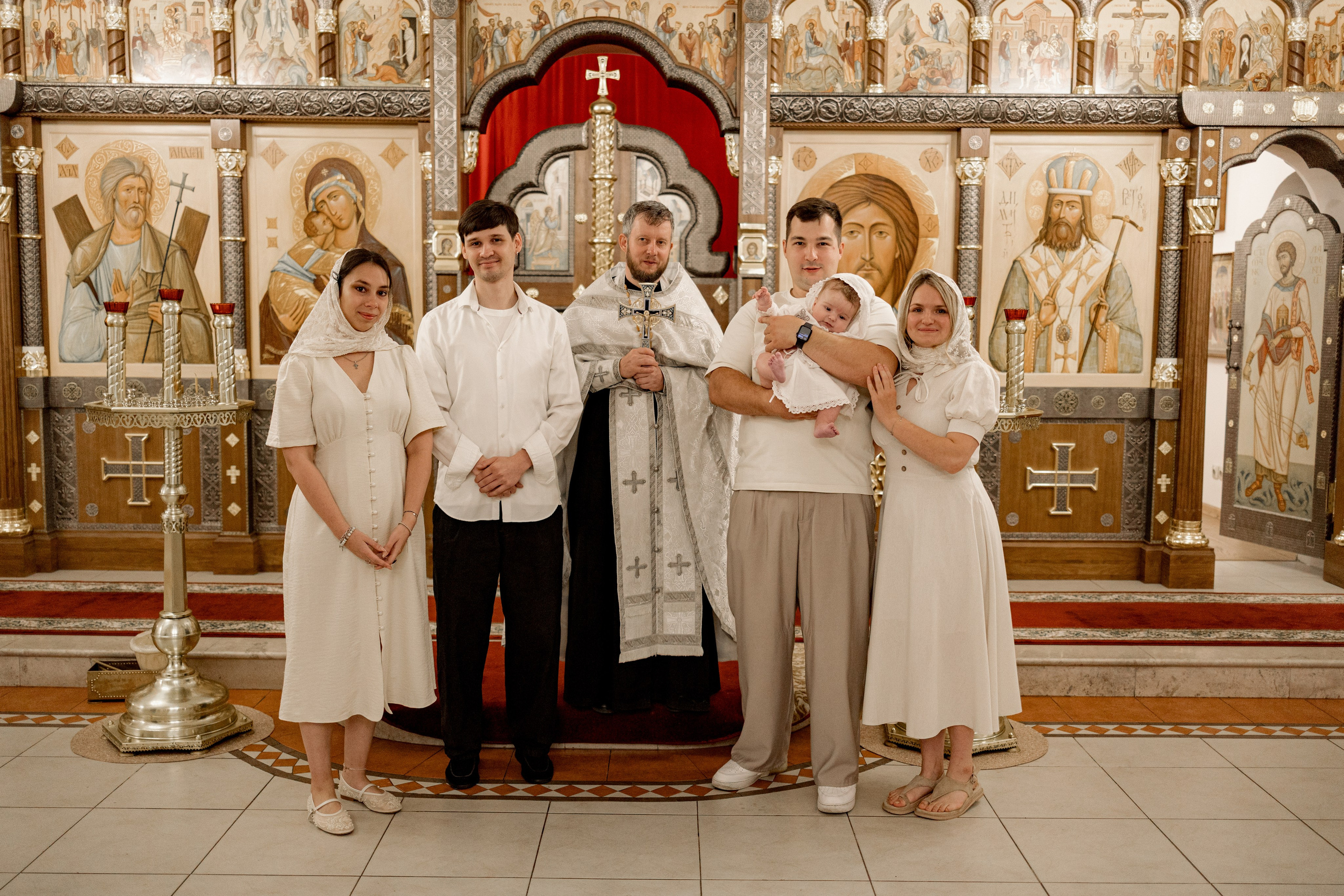 Таинство Крещения Саши. Фотограф новорождённых Newborn Москва
