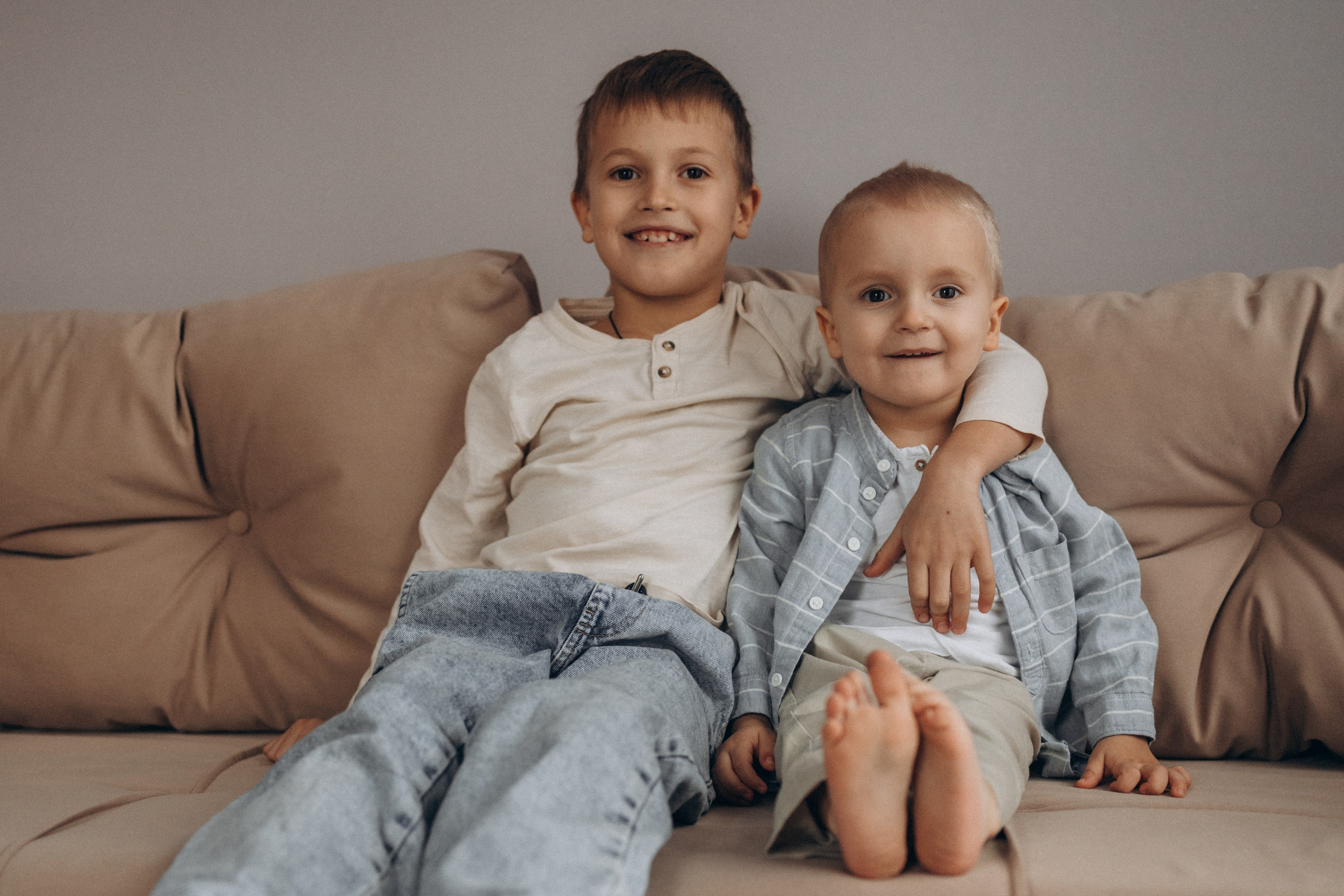 Семейное утро в объятиях. Семейный и женский фотограф в Москве Коновалова Олеся