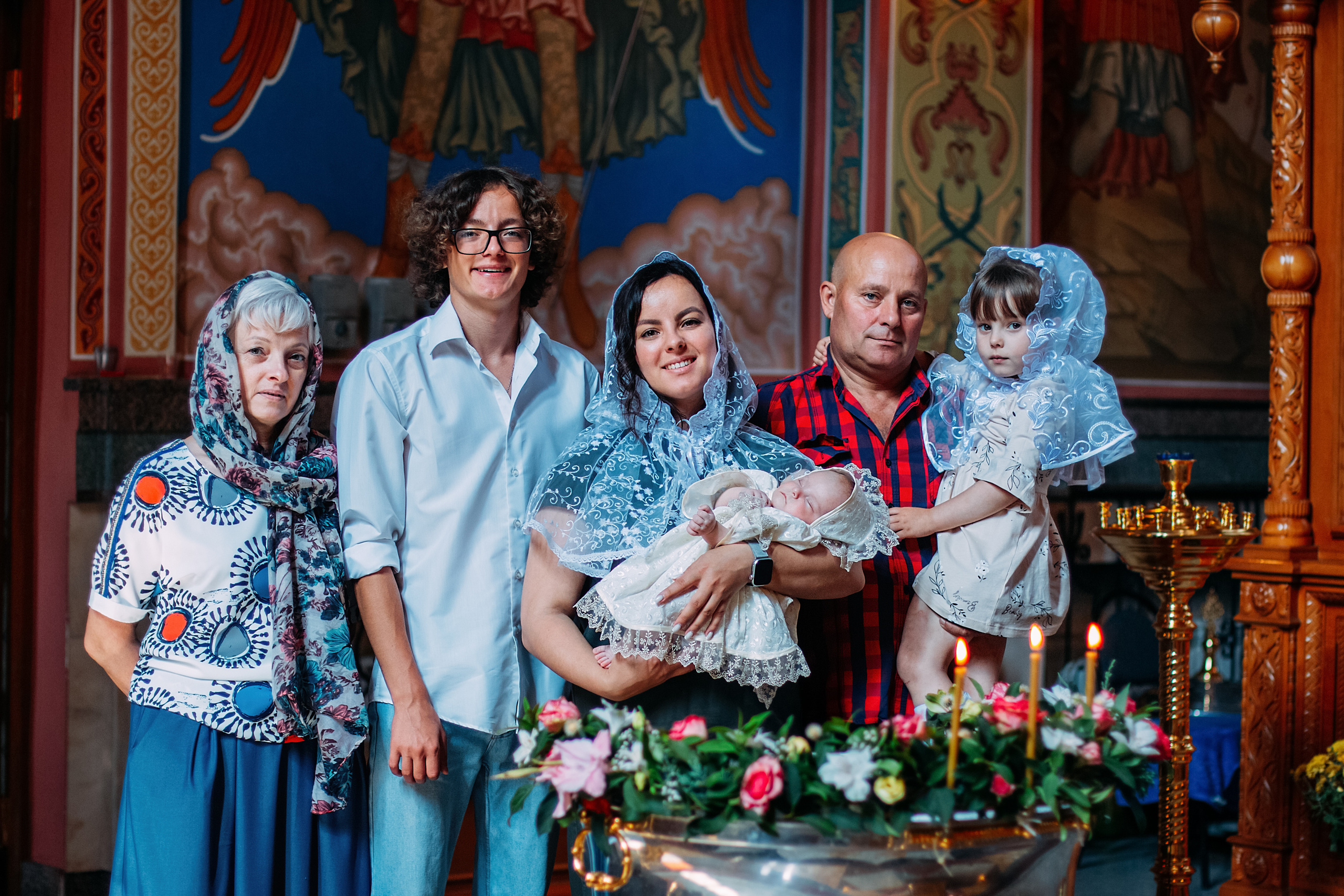 Крещение Ксении. Семейный фотограф Анжелика Зоидзе Курск