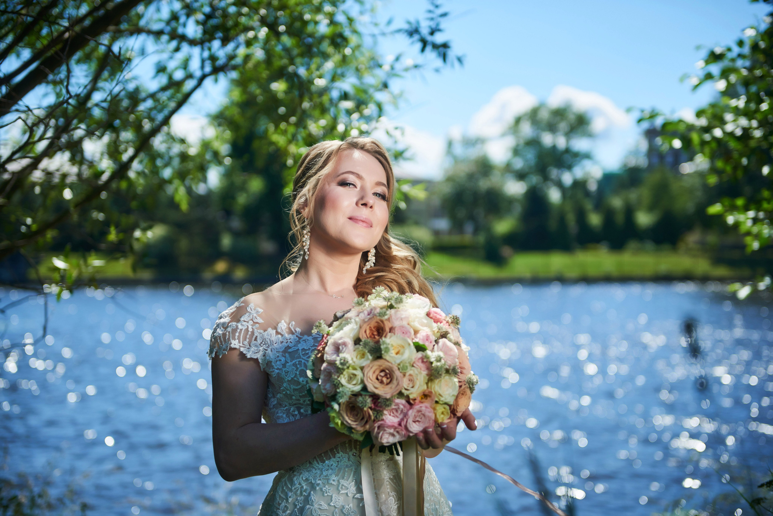 Юлия и Антон (Первый Дворец Бракосочетания, прогулка на Елагином острове). Портретный, семейный и свадебный фотограф в Санкт-Петербурге и в Пушкине Ширяев Денис