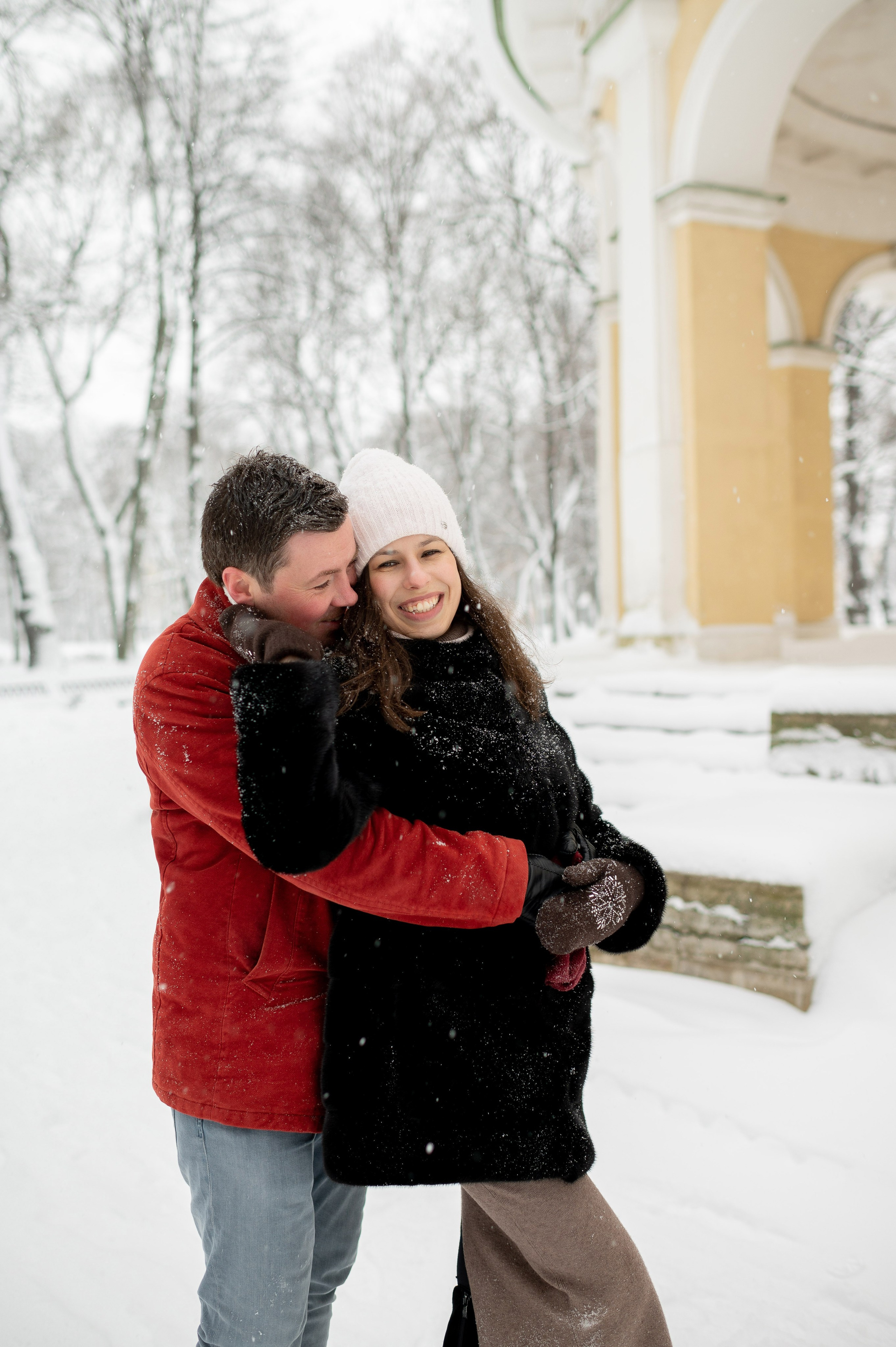 Зимняя прогулка Валерия, Андрей и Егор. Портретный, семейный и свадебный фотограф в Санкт-Петербурге и в Пушкине Ширяев Денис