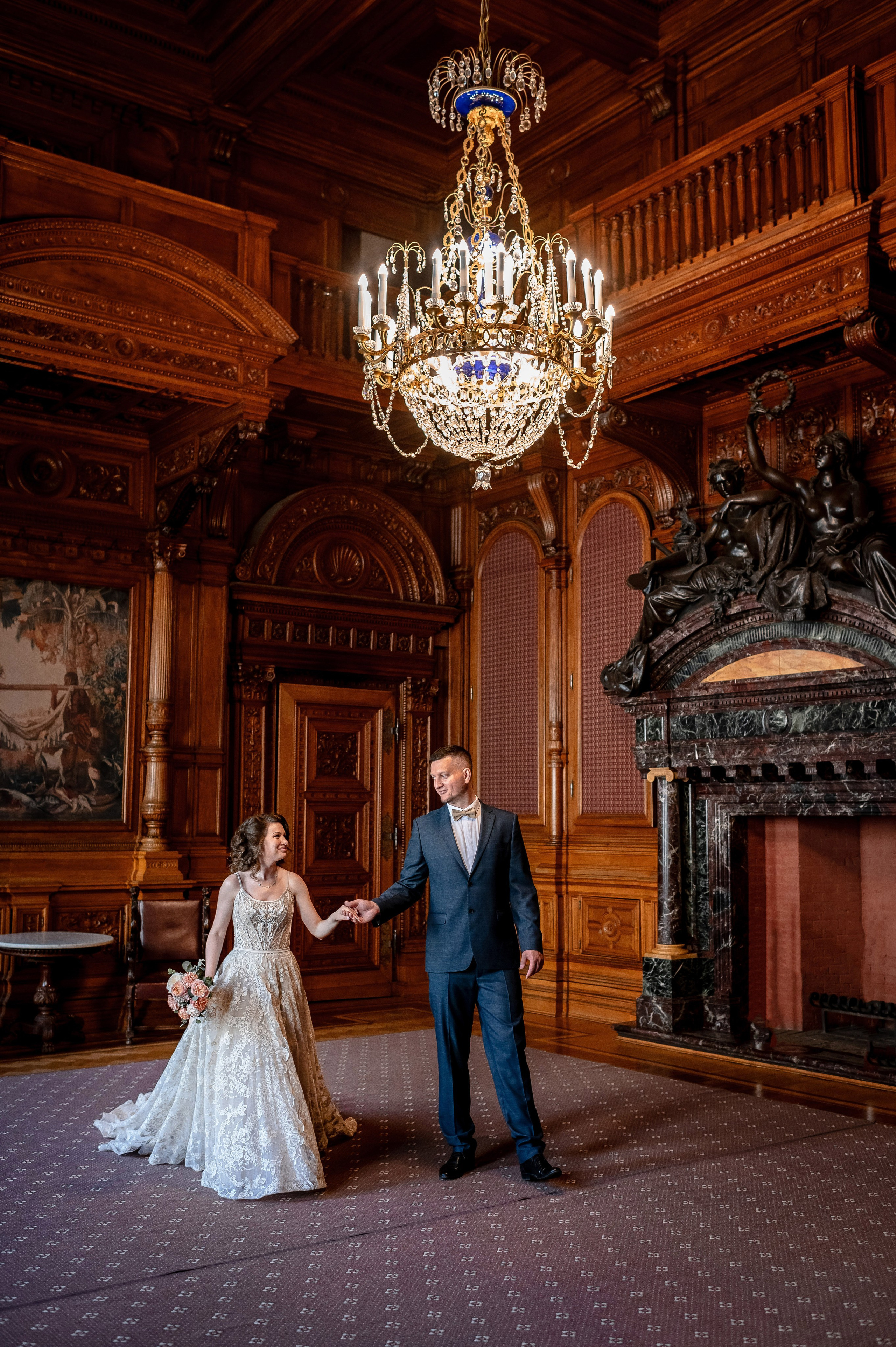 Елена и Дмитрий (свадебная фотосессия в Доме Архитектора — особняке Половцова). Портретный, семейный и свадебный фотограф в Санкт-Петербурге и в Пушкине Ширяев Денис