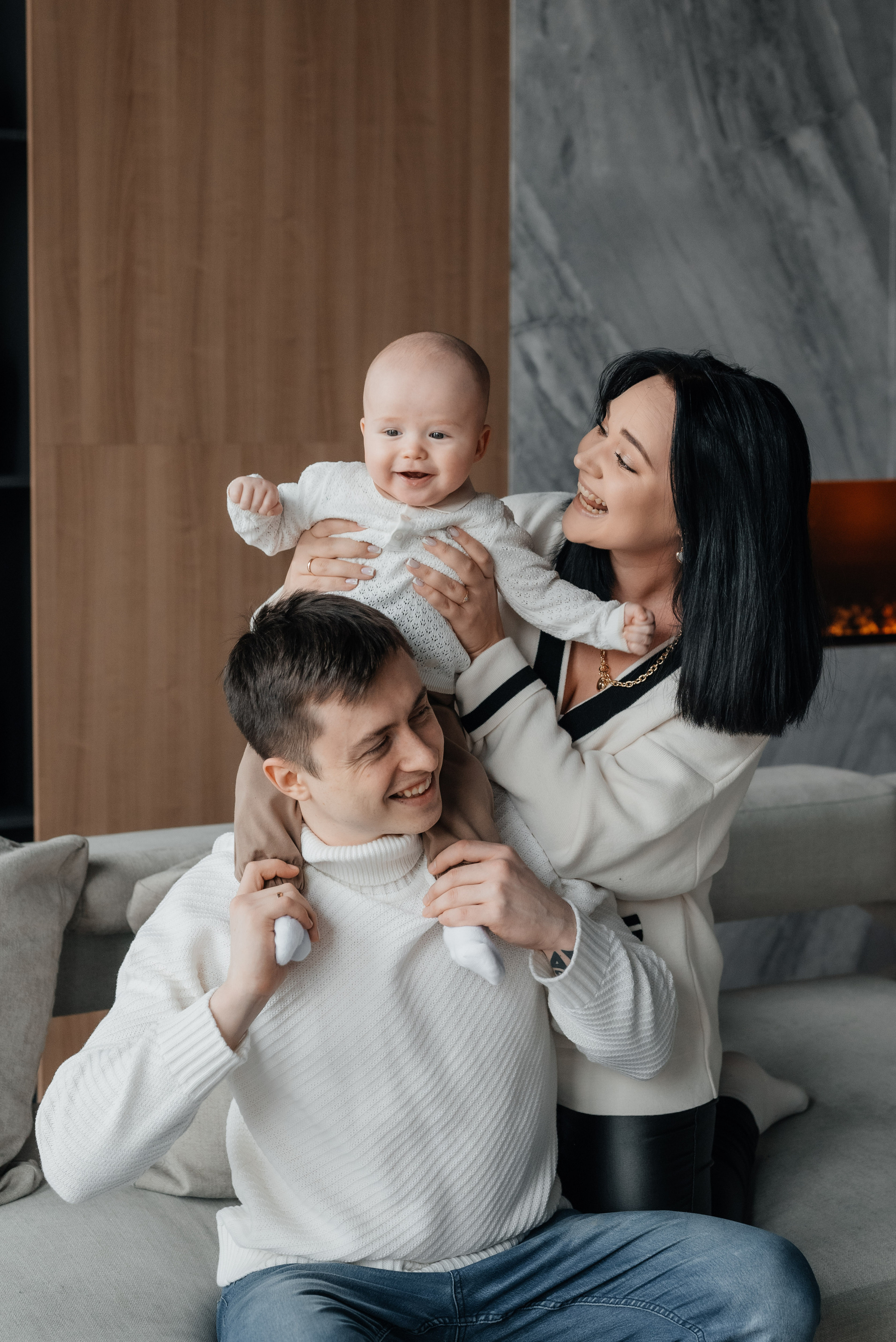 Екатерина, Евгений и Мирон. Свадебный и семейный фотограф Юлия Чернобай | Подольск, Москва, Московская область