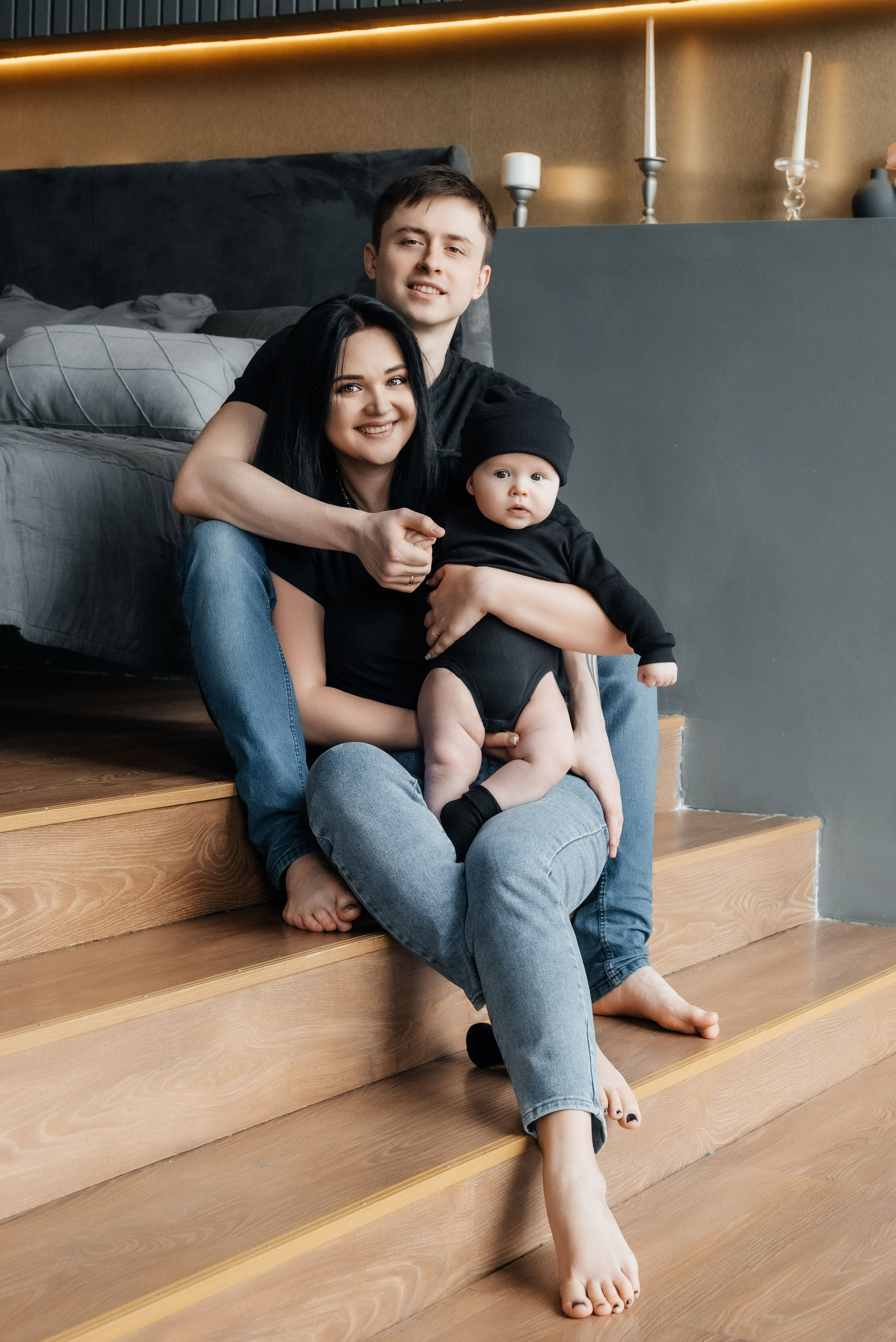 Екатерина, Евгений и Мирон. Свадебный и семейный фотограф Юлия Чернобай | Подольск, Москва, Московская область