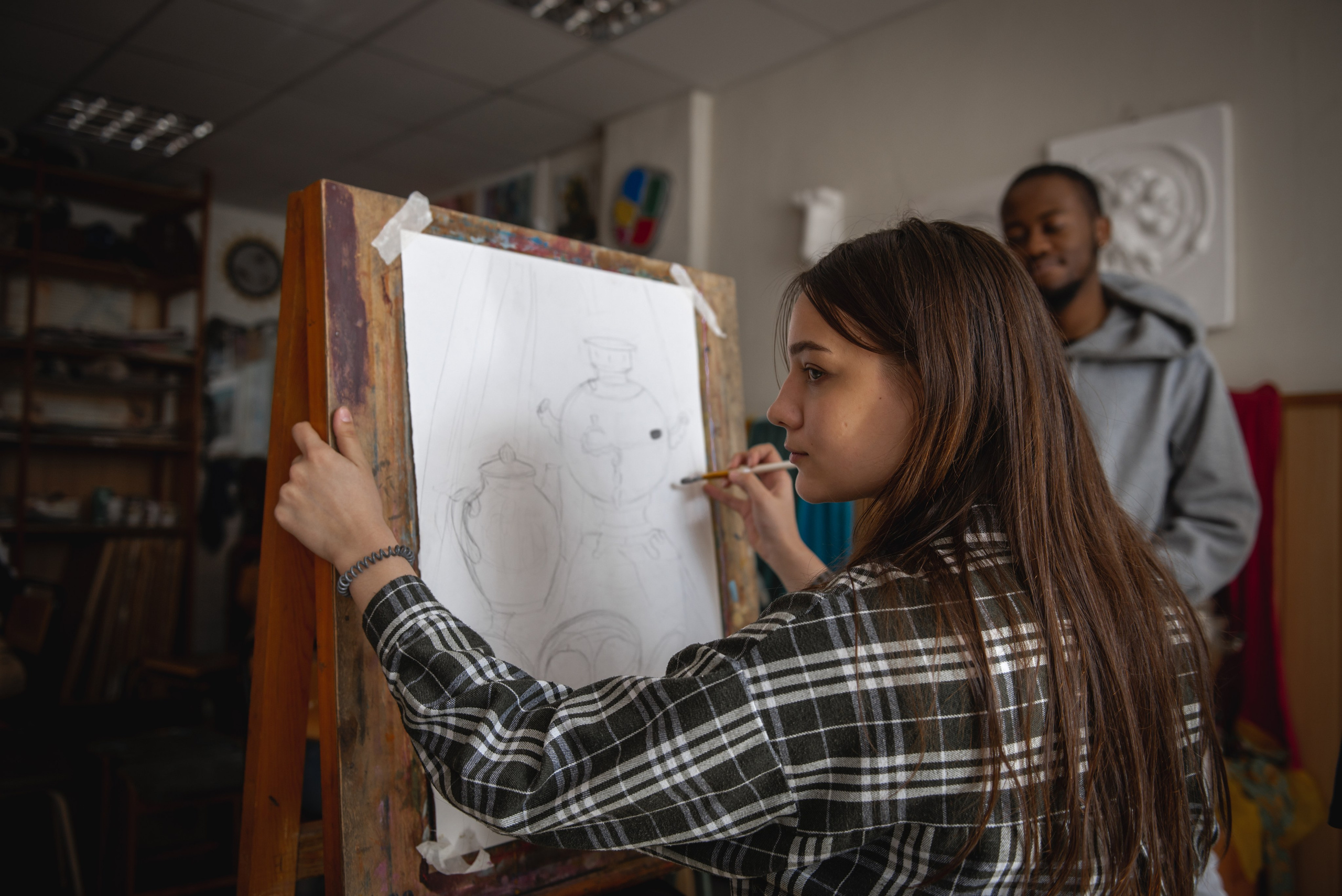 В мастерской. Фотограф Алёна Липатова. Репортаж. Портрет. Москва