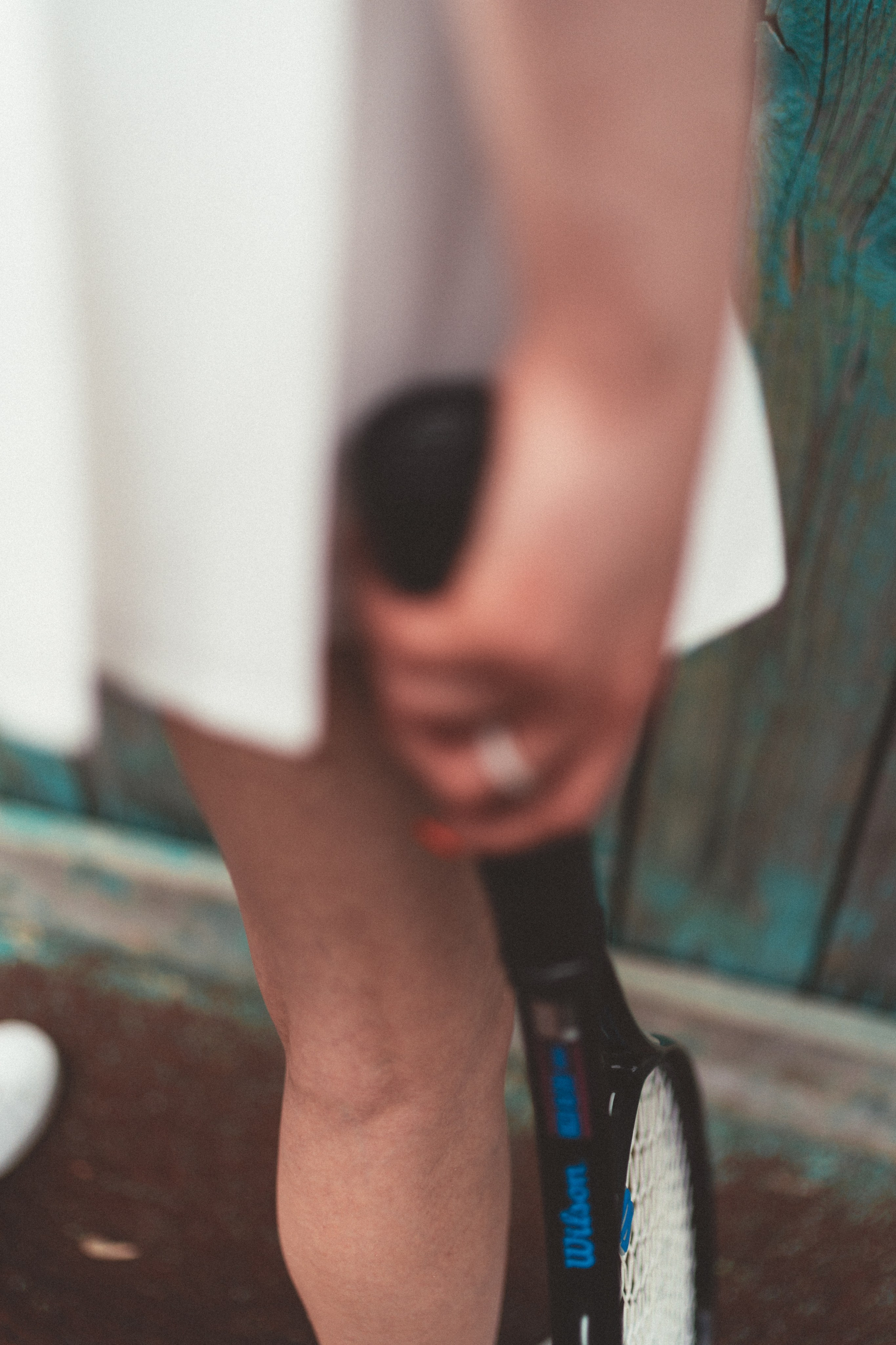 Tennis court with Farida. New York photographer RINAT SHAHMETOV in New York city