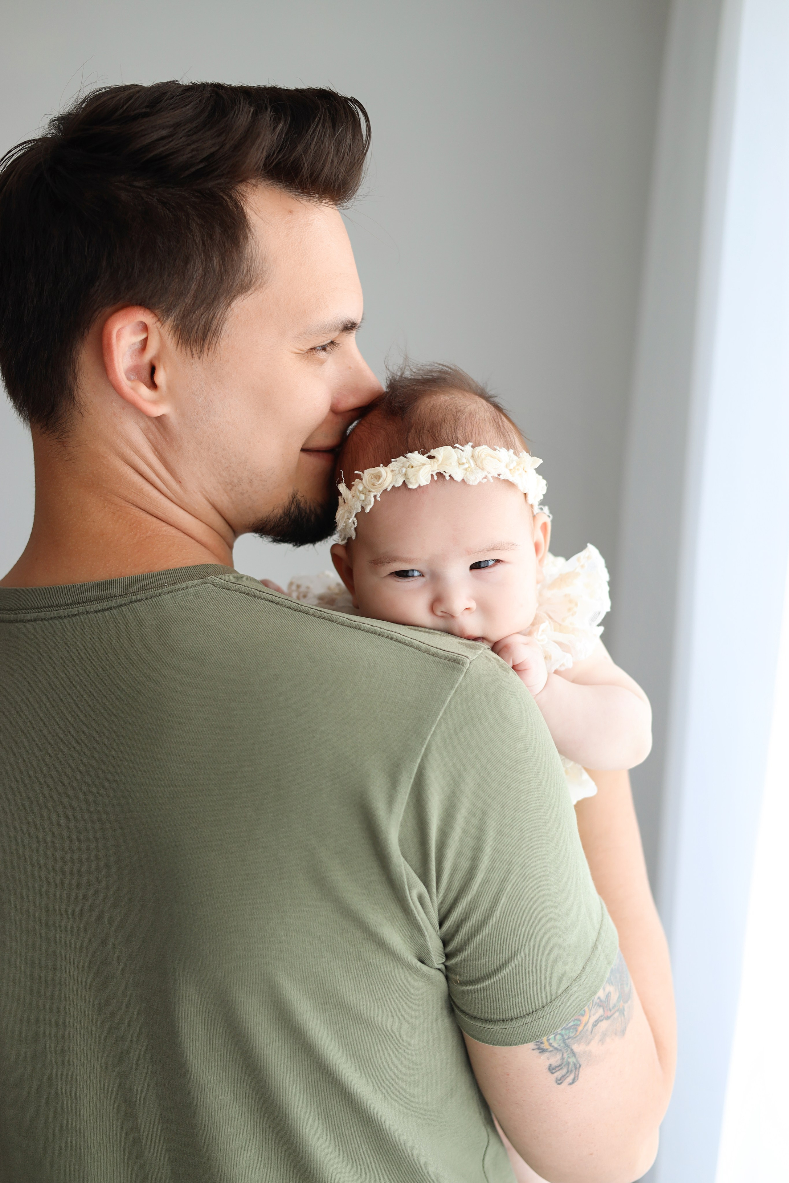 Фотосессия Василисы в студии в Бутово. Фотограф новорожденных Москва. Ньюборн фотограф Москва