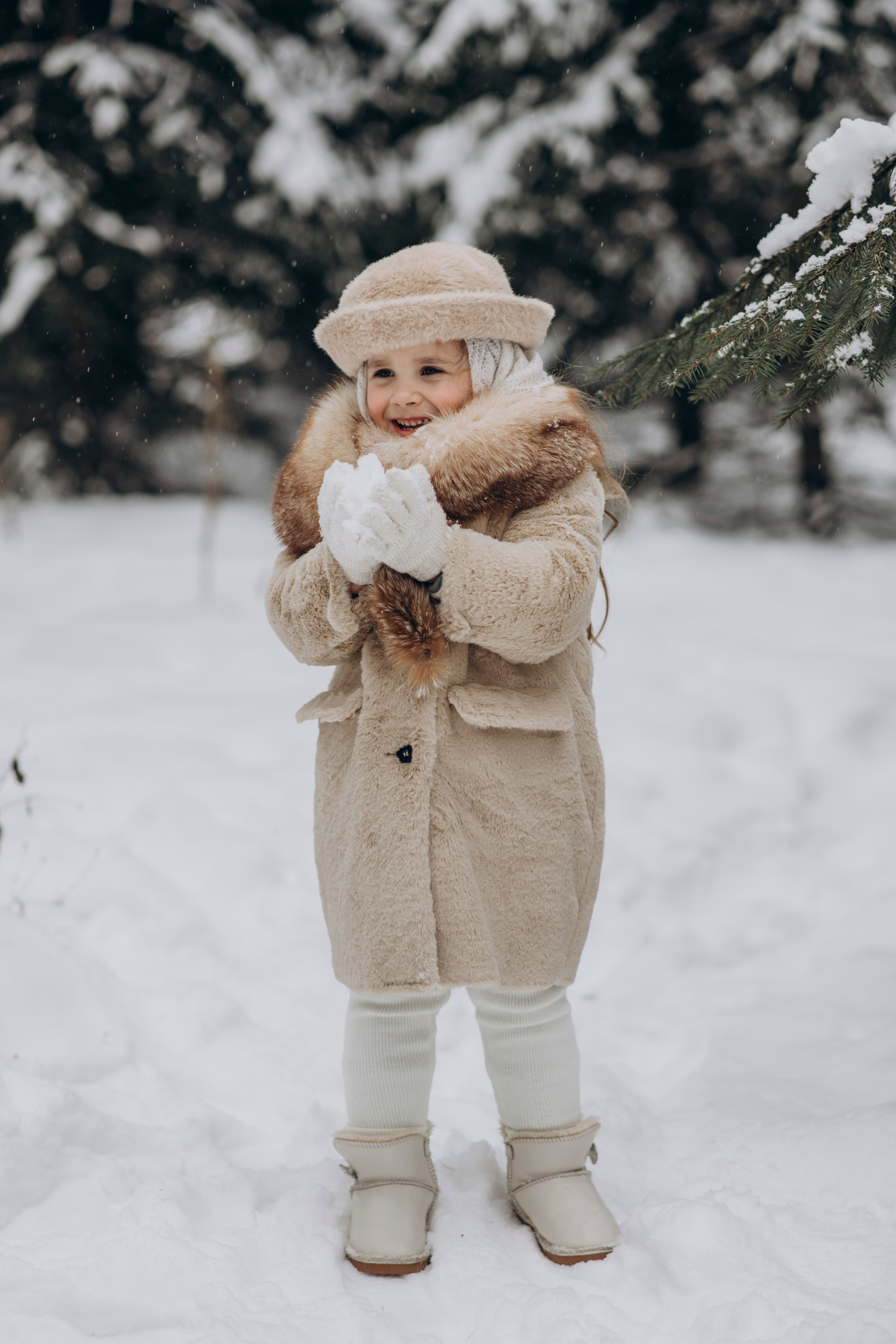 Зимняя фотосессия с Альпаками. Свадебный фотограф в Дмитрове