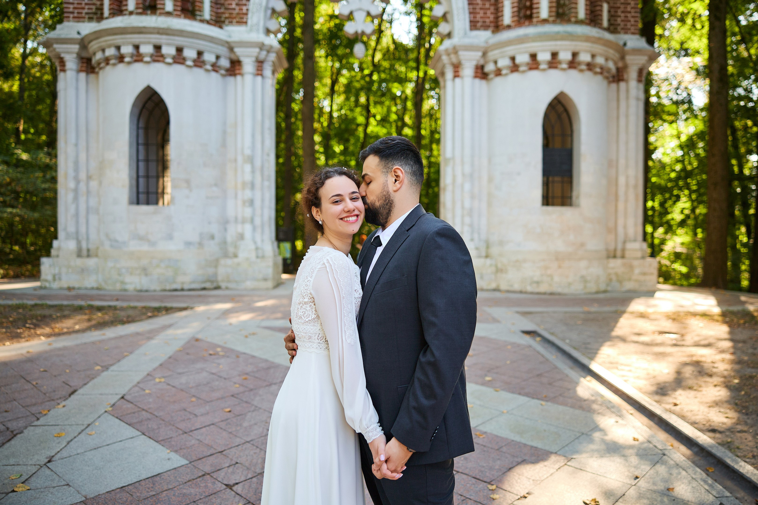 Свадебная фотосессия Царицыно. Свадебный фотограф Сергей Колбинский