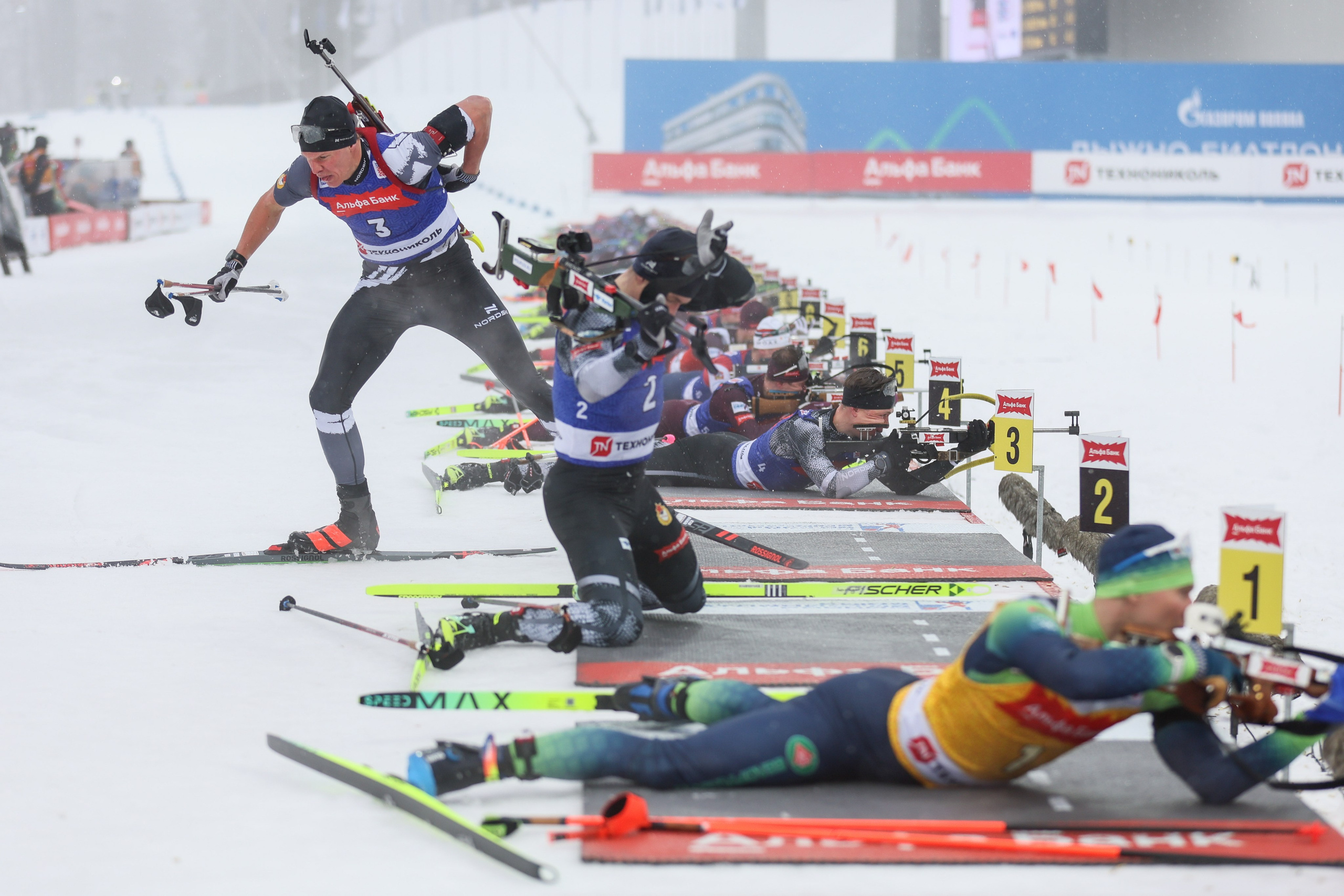 Масстарт Мужчины Биатлон