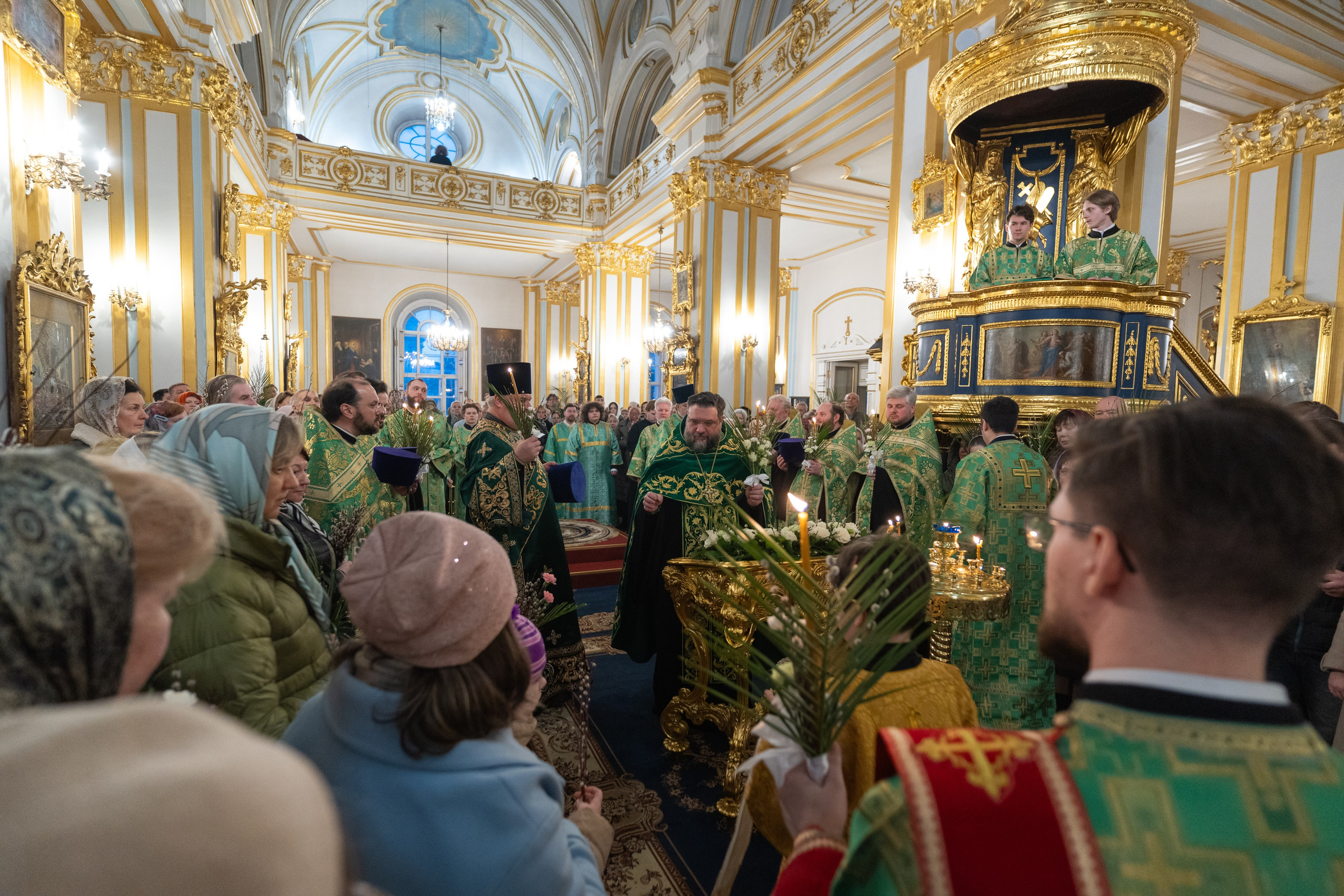 Суббота 6-й седмицы, ваий. Лазарева суббота. Воскрешение прав. Лазаря. НИКОЛО-БОГОЯВЛЕНСКИЙ МОРСКОЙ СОБОР