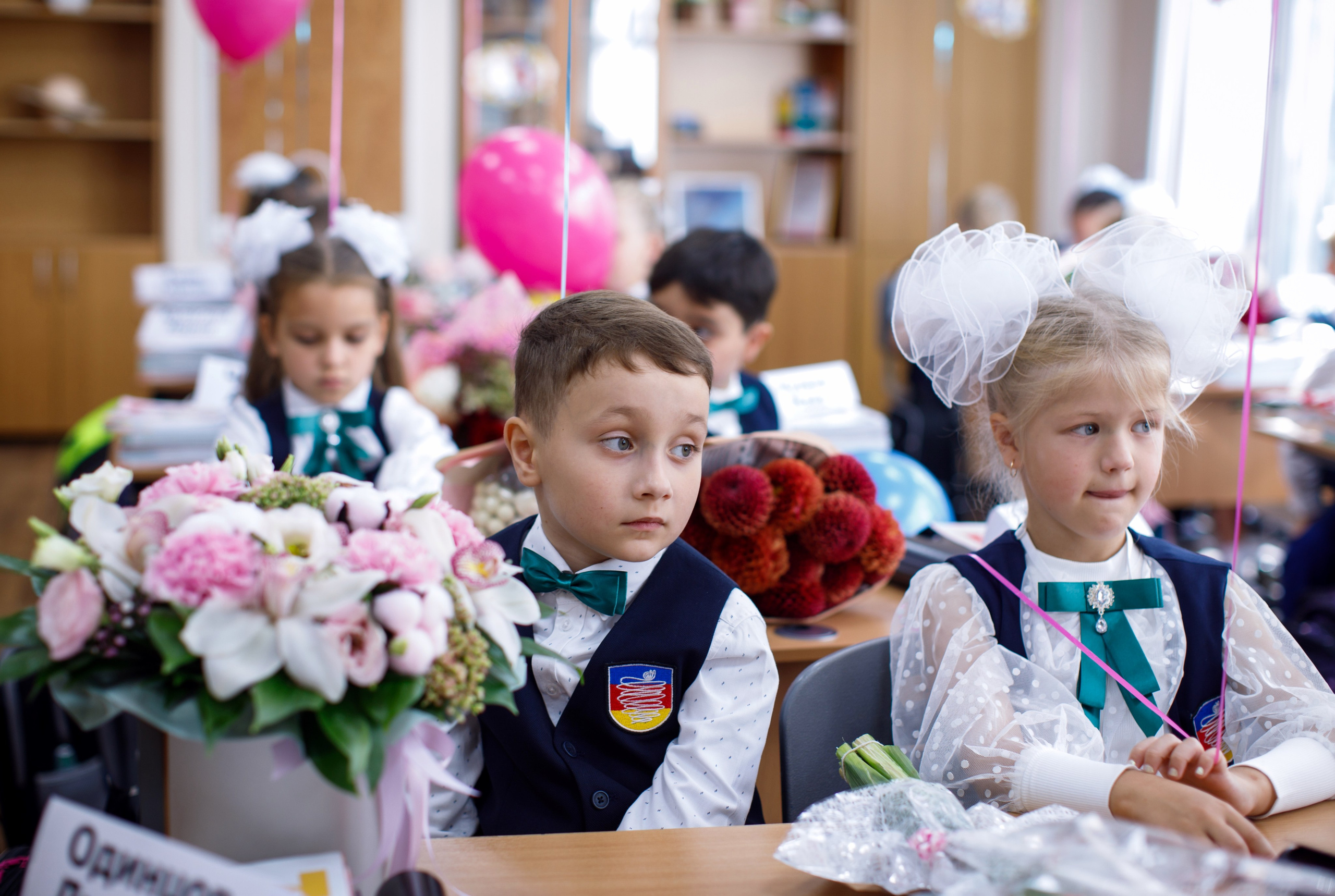 1 сентября / 1 класс / Гимназия № 1558 / г. Москва. Детский и семейный фотограф Мария Киселёва. Москва