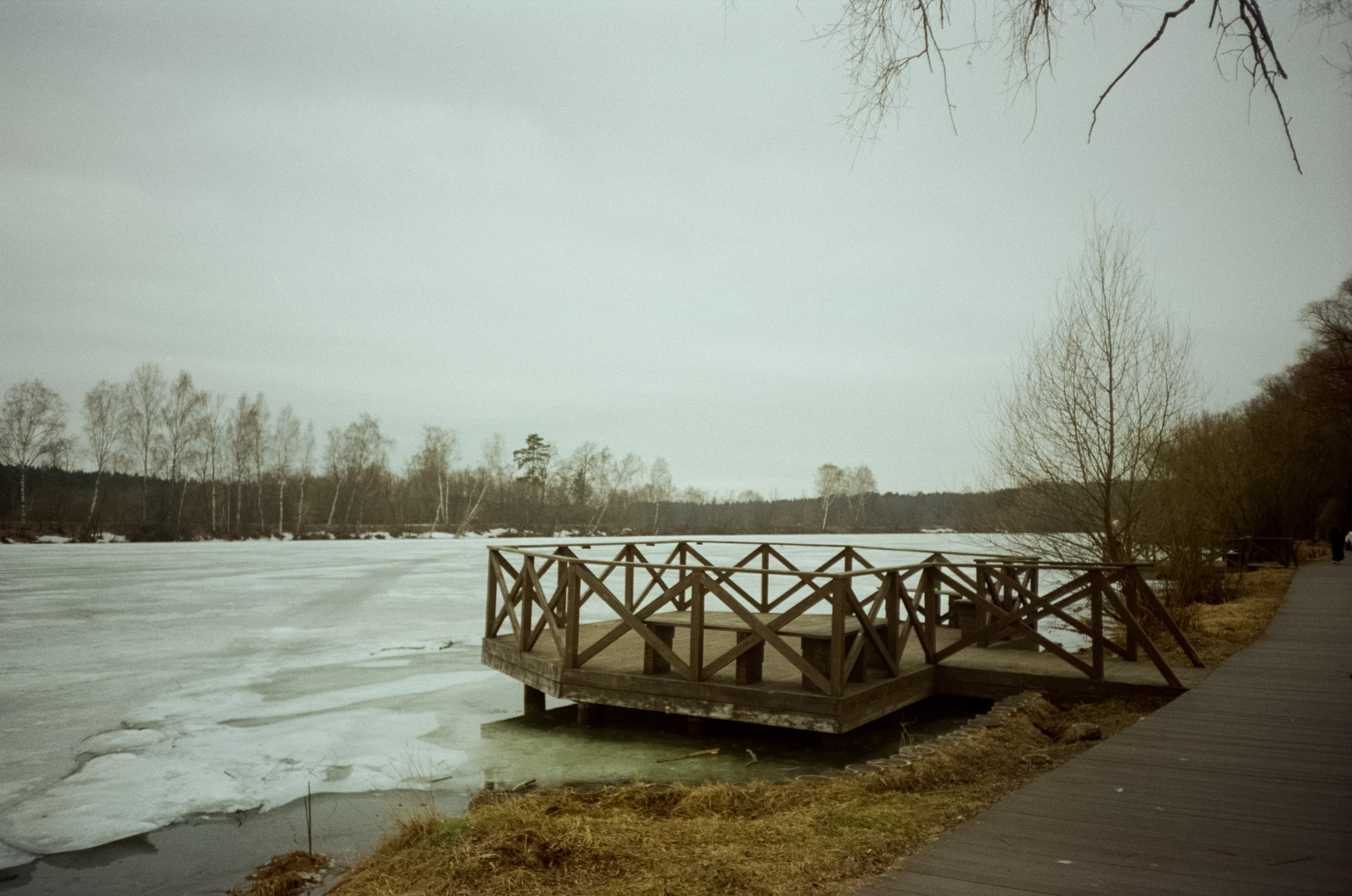 Архангельское. Пасмурный апрель. Фотограф-документалист Мария Осокина