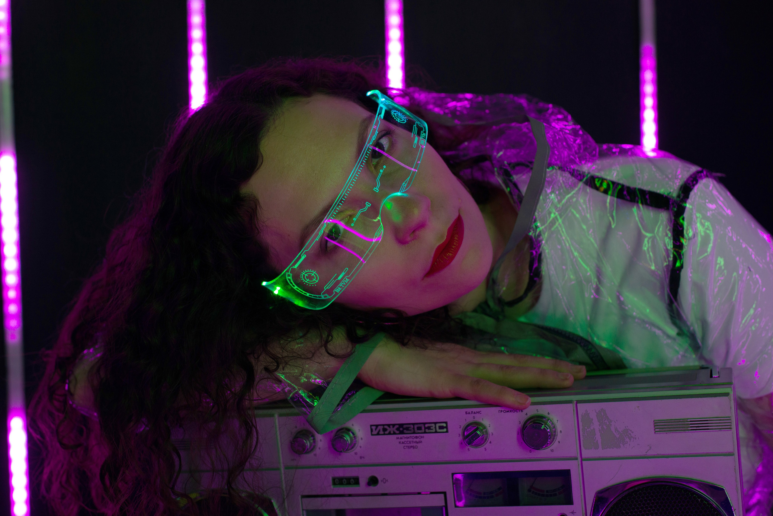 Анна в стиле киберпанк. Фотограф и дизайнер в Москве Екатерина Лобачева