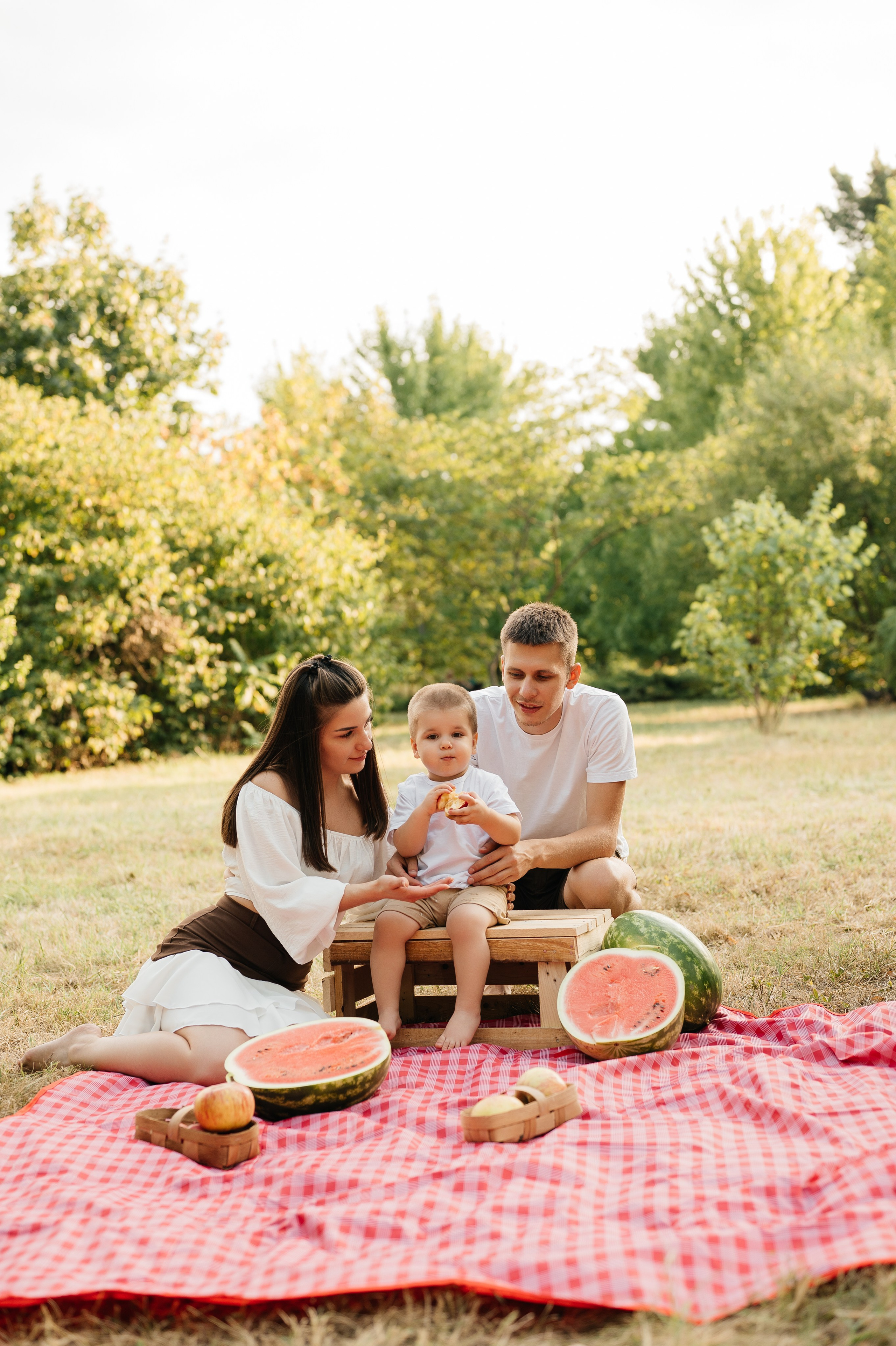 Летняя семейная фотосессия в парке. Свадебный и семейный фотограф в Краснодаре Алина Мельник