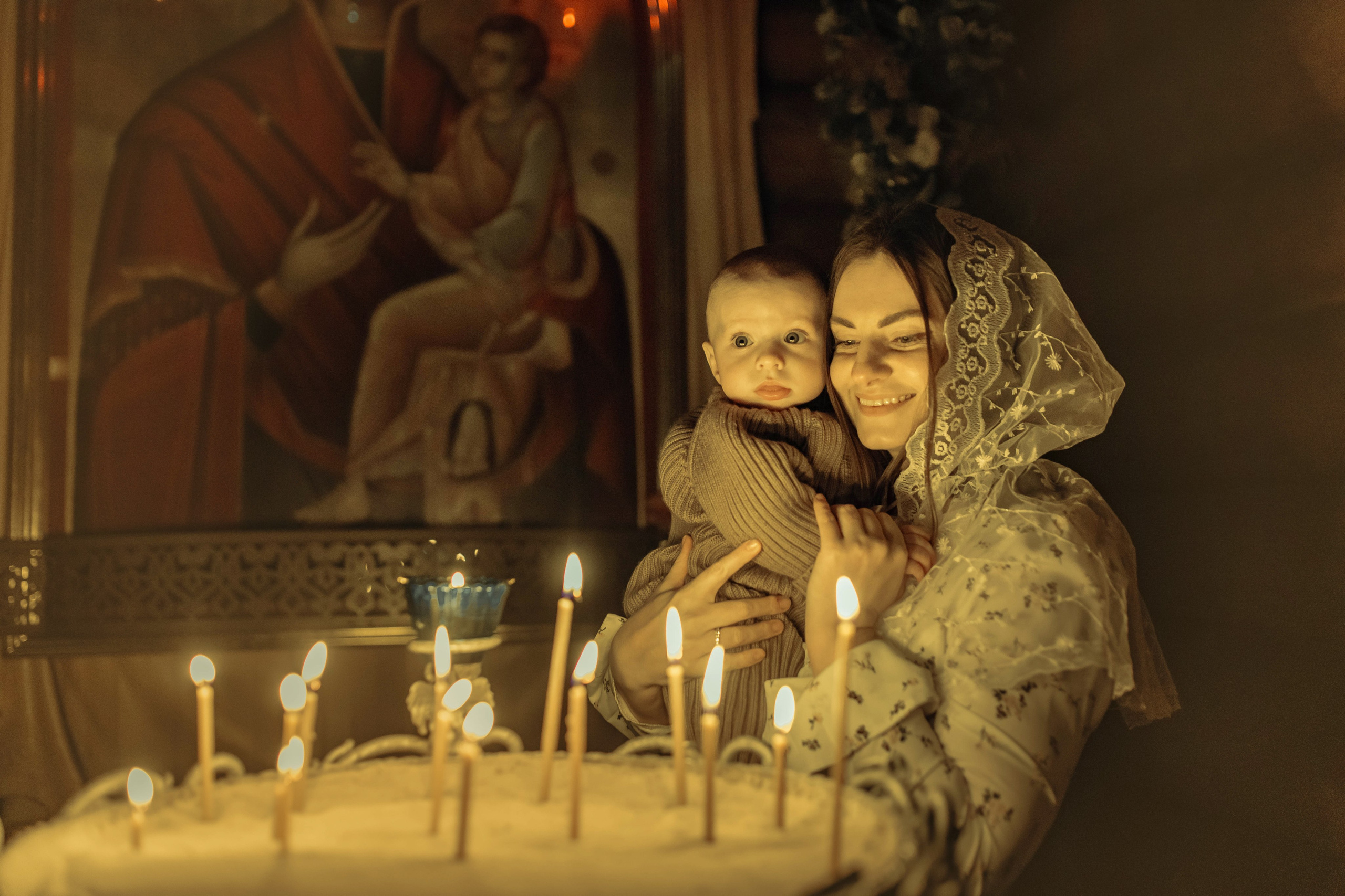 Крещение Матвея, храм Святой Троицы, декабрь 2025