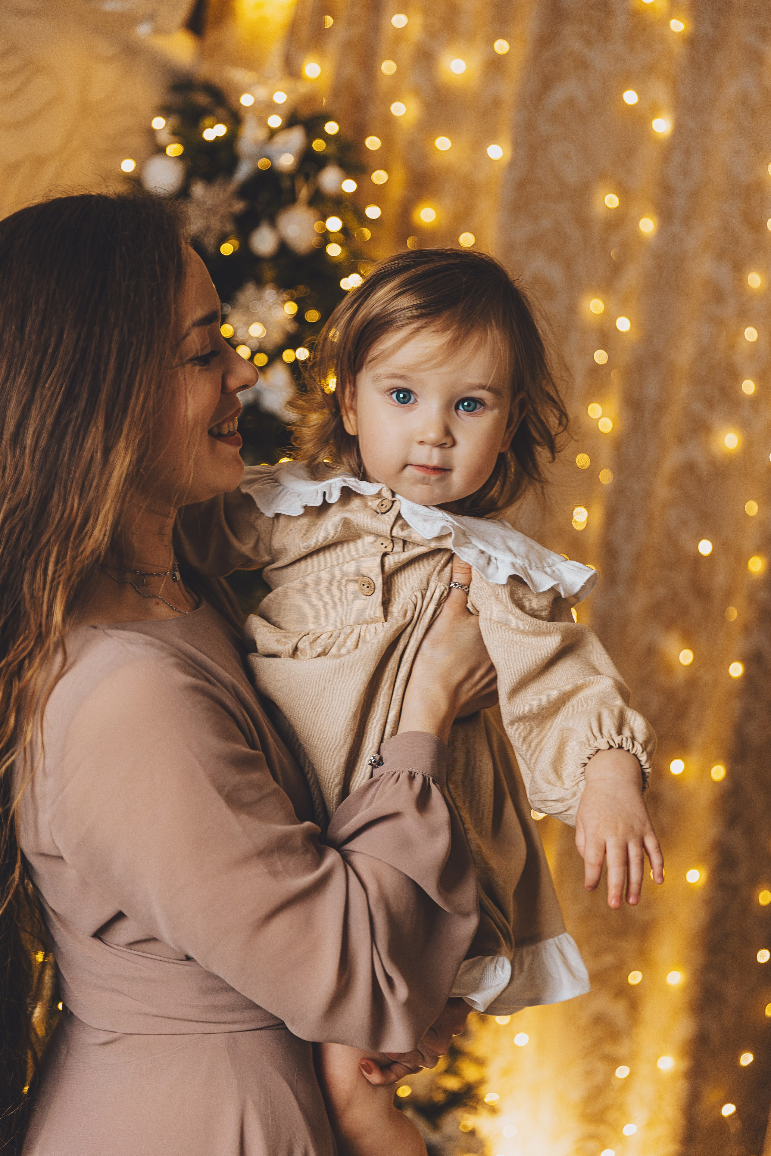 Семейная новогодняя домашняя фотосессия. Семейный и женский фотограф в Москве Надежда Воробьева