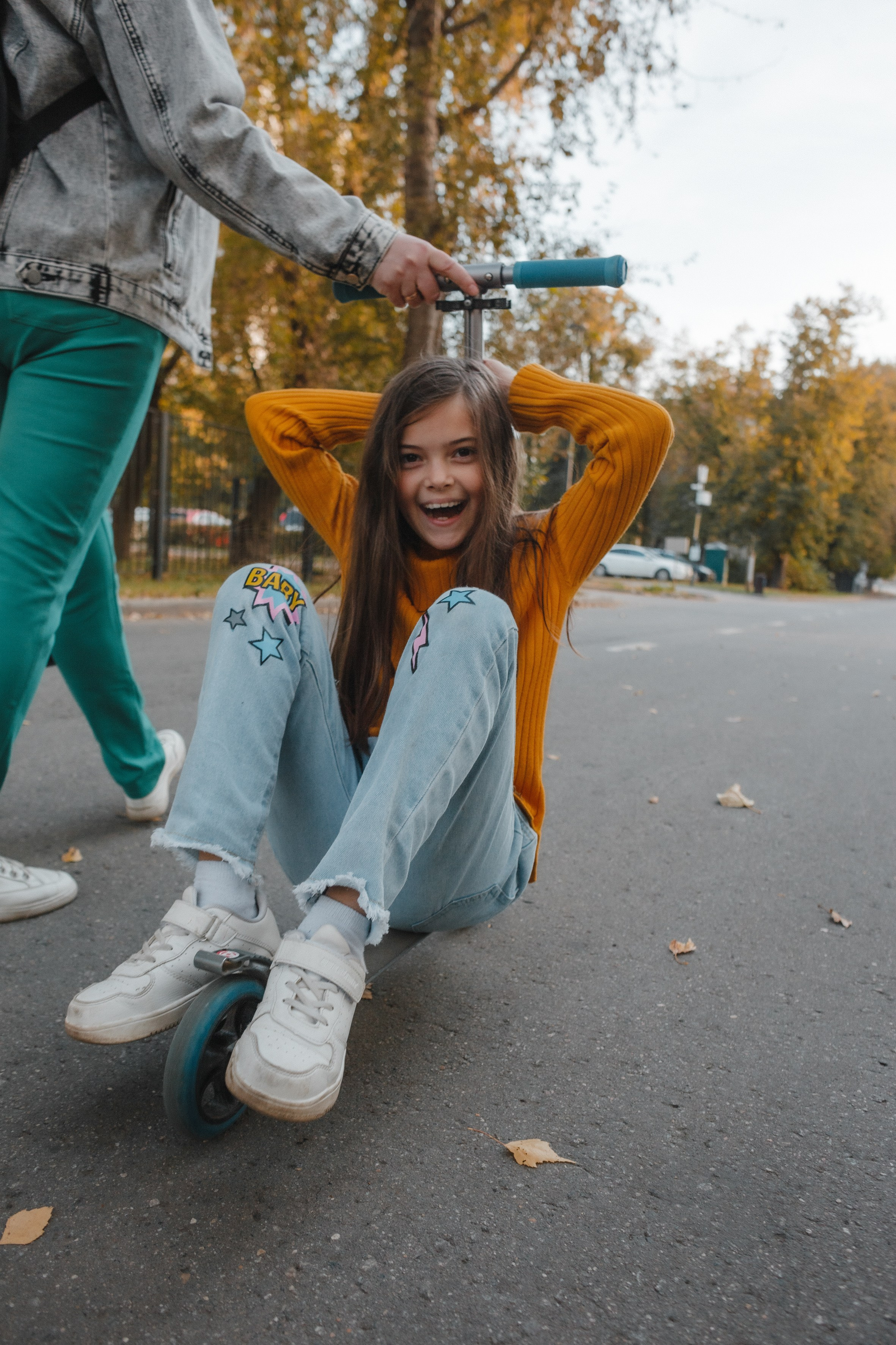 Осенний детский портрет (прогулка). Портретный и репортажный фотограф в Москве, Ольга Ларема