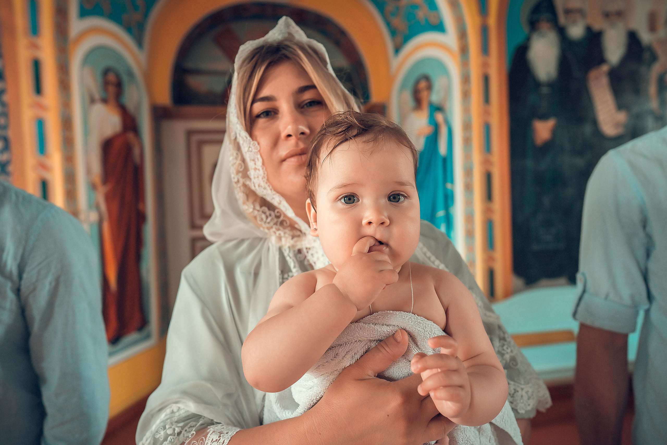 Крещение Кристины, Благовещенский Собор. Фотограф на Крещение и Венчание в Красноярске Рамазанова Юлия