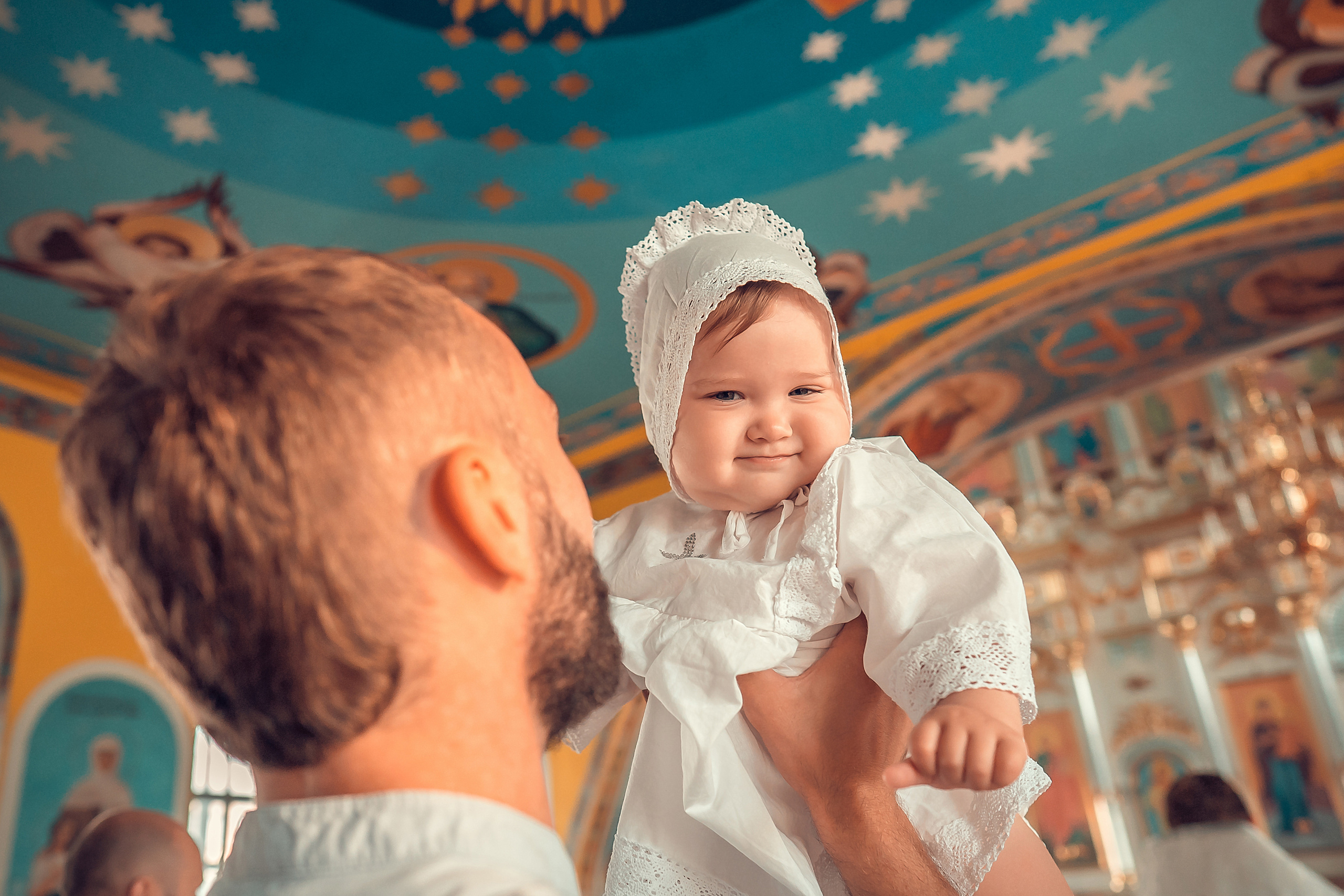 Крещение Кристины, Благовещенский Собор. Фотограф на Крещение и Венчание в Красноярске Рамазанова Юлия