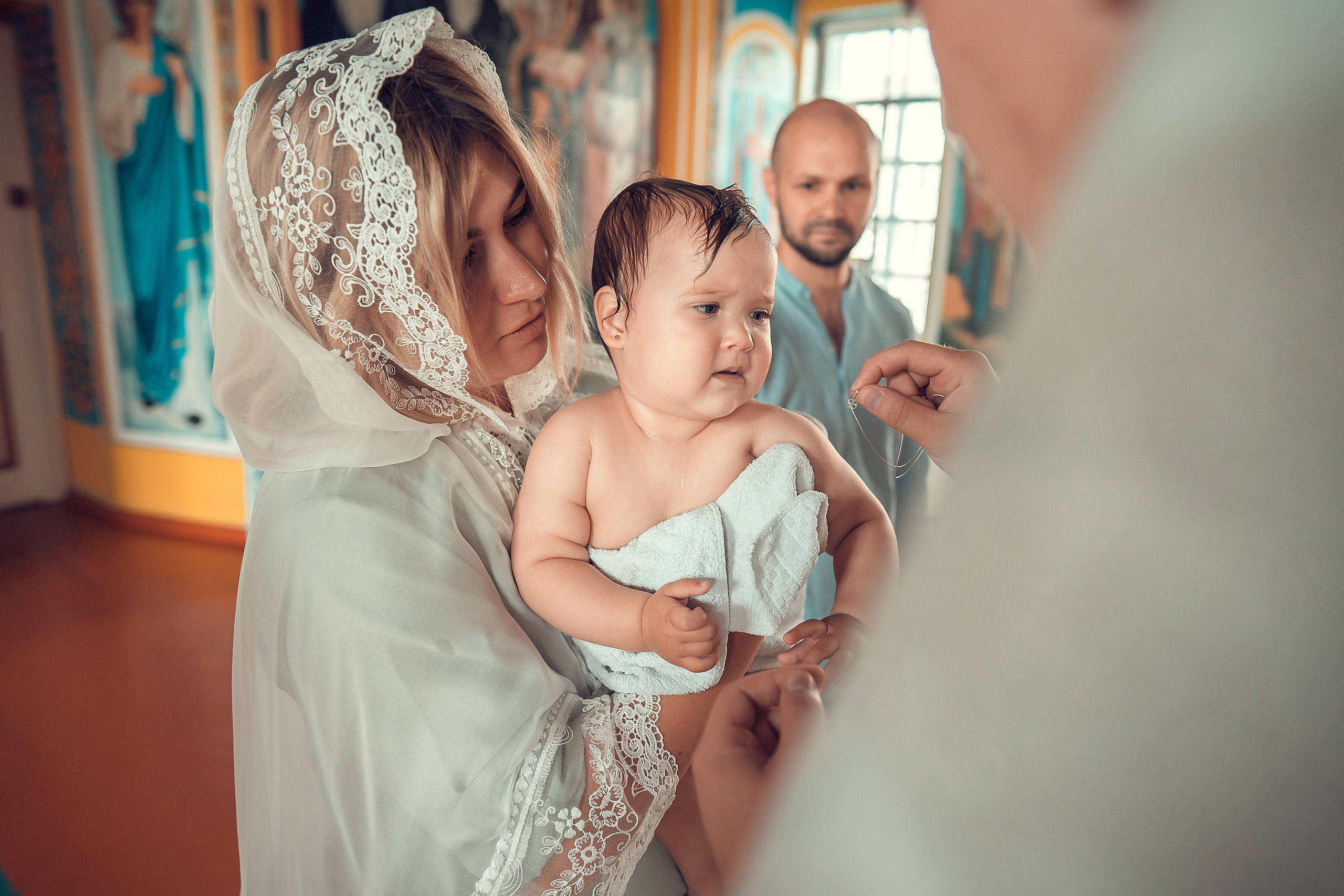 Крещение Кристины, Благовещенский Собор. Фотограф на Крещение и Венчание в Красноярске Рамазанова Юлия