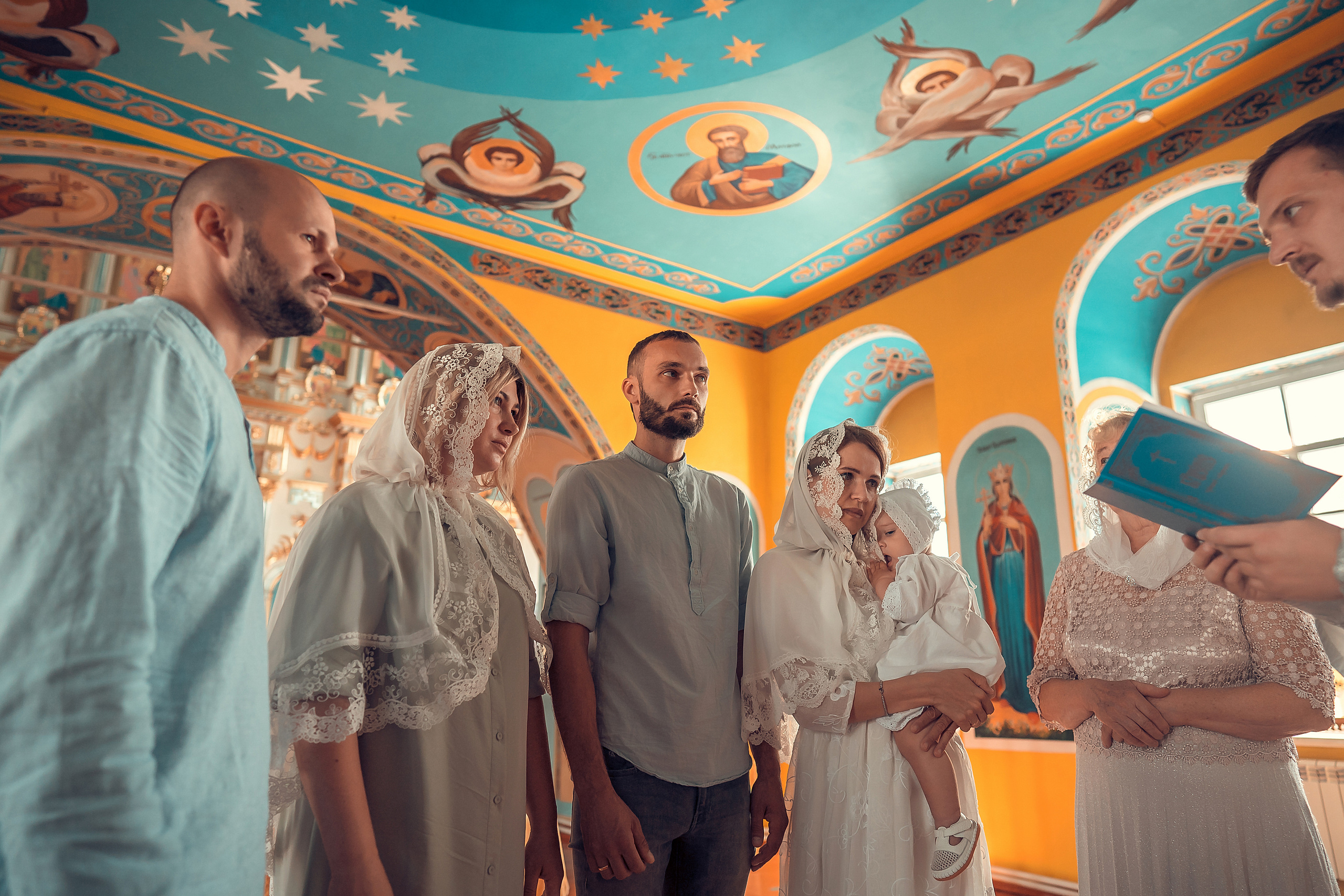 Крещение Кристины, Благовещенский Собор. Фотограф на Крещение и Венчание в Красноярске Рамазанова Юлия