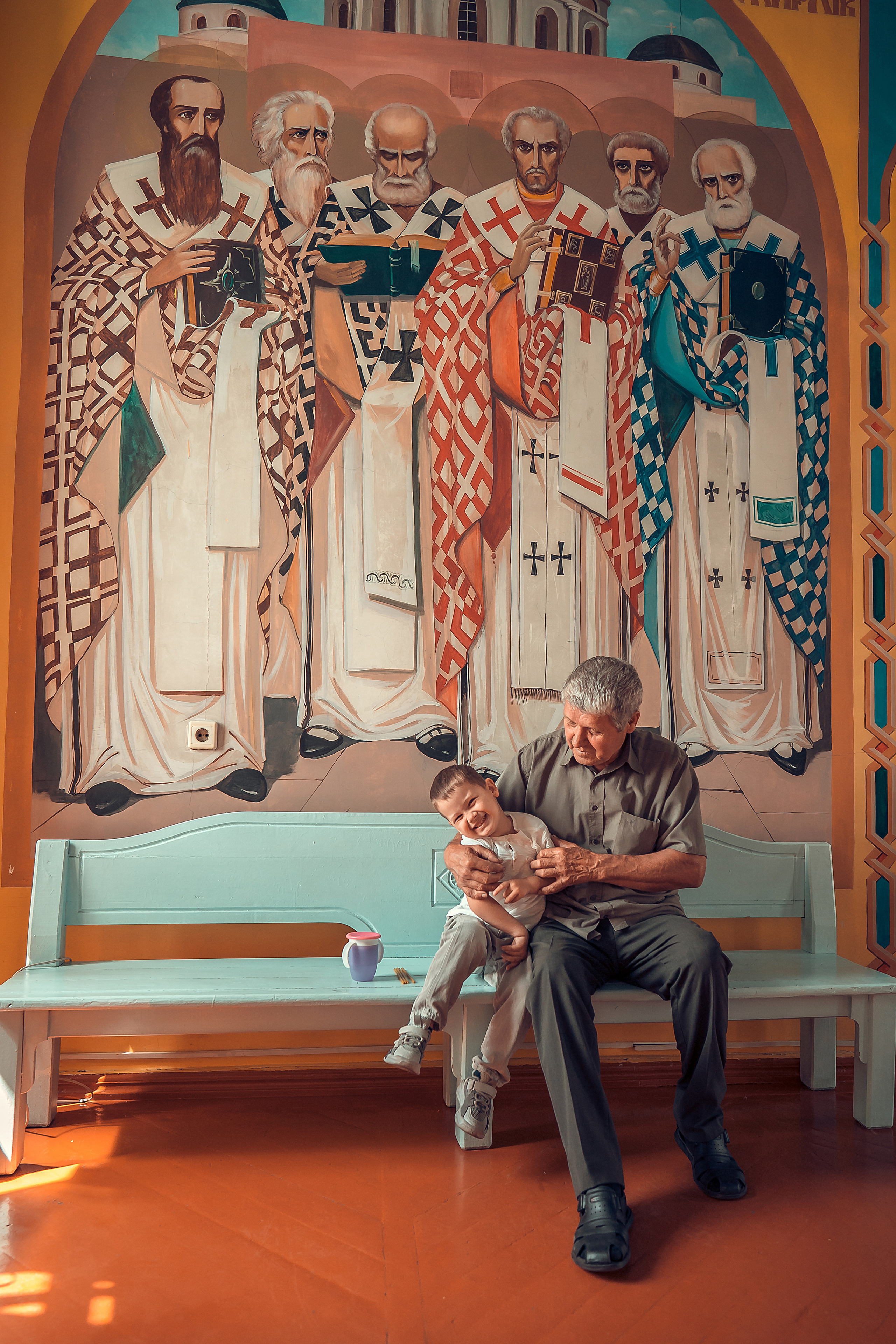 Крещение Кристины, Благовещенский Собор. Фотограф на Крещение и Венчание в Красноярске Рамазанова Юлия