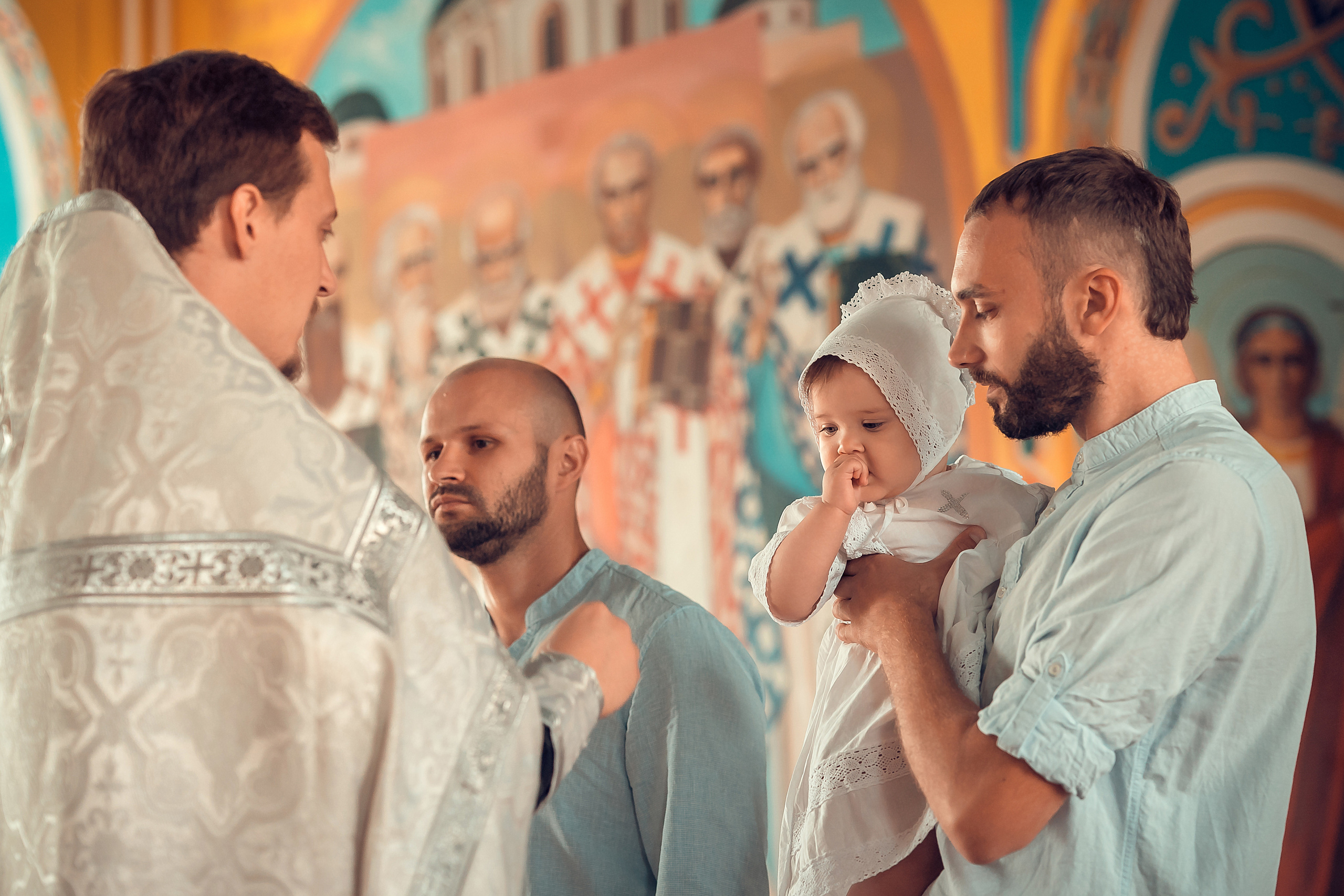 Крещение Кристины, Благовещенский Собор. Фотограф на Крещение и Венчание в Красноярске Рамазанова Юлия