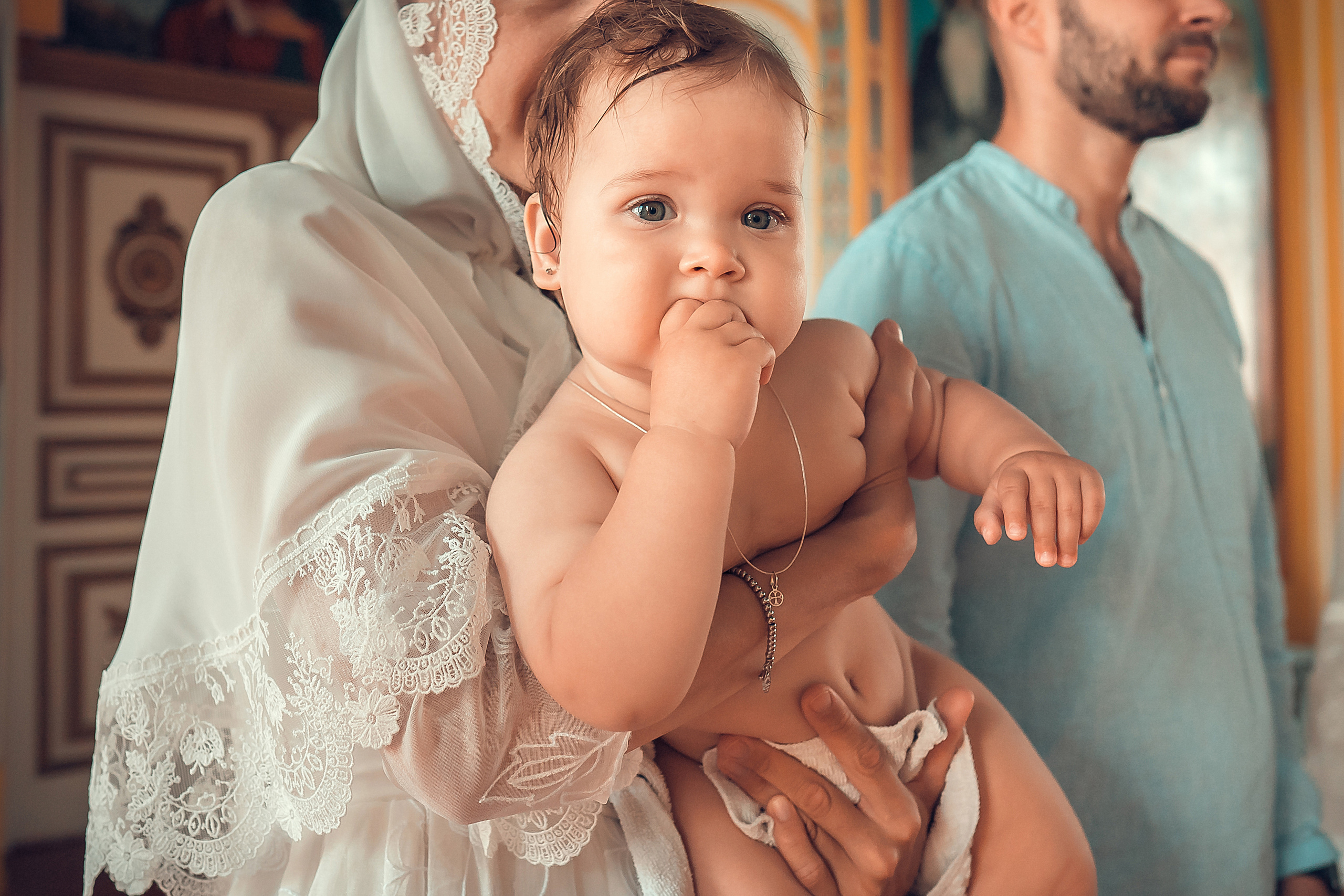 Крещение Кристины, Благовещенский Собор. Фотограф на Крещение и Венчание в Красноярске Рамазанова Юлия