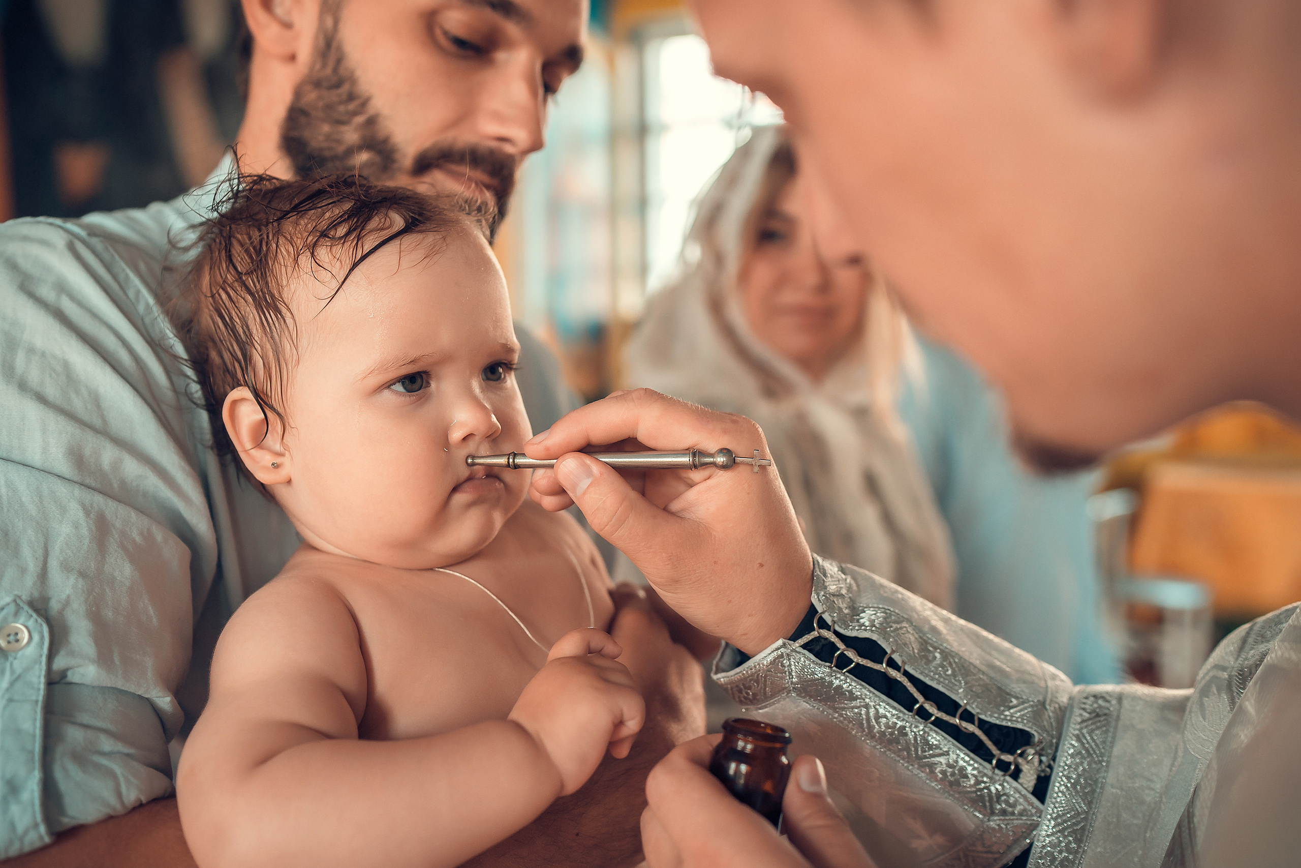 Крещение Кристины, Благовещенский Собор. Фотограф на Крещение и Венчание в Красноярске Рамазанова Юлия